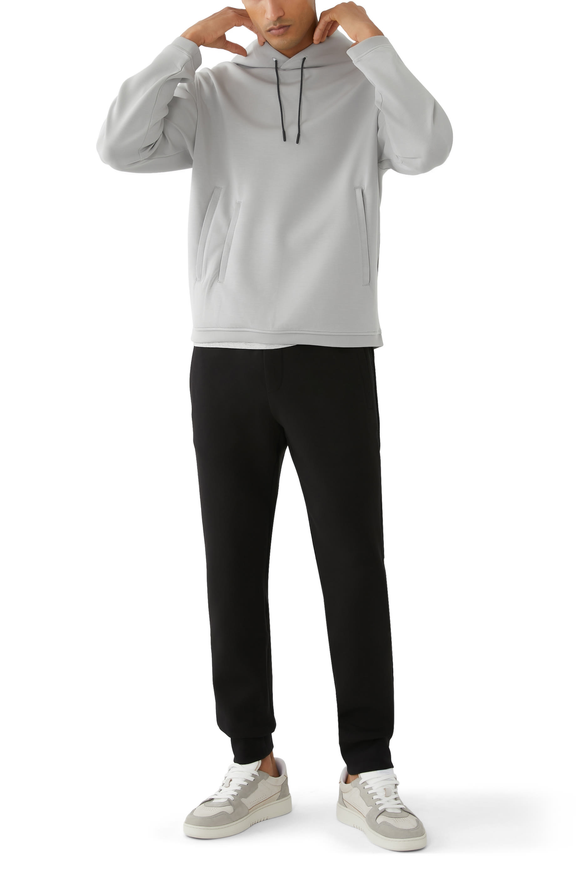 هودي جرسيه برقعة بشعار الماركة