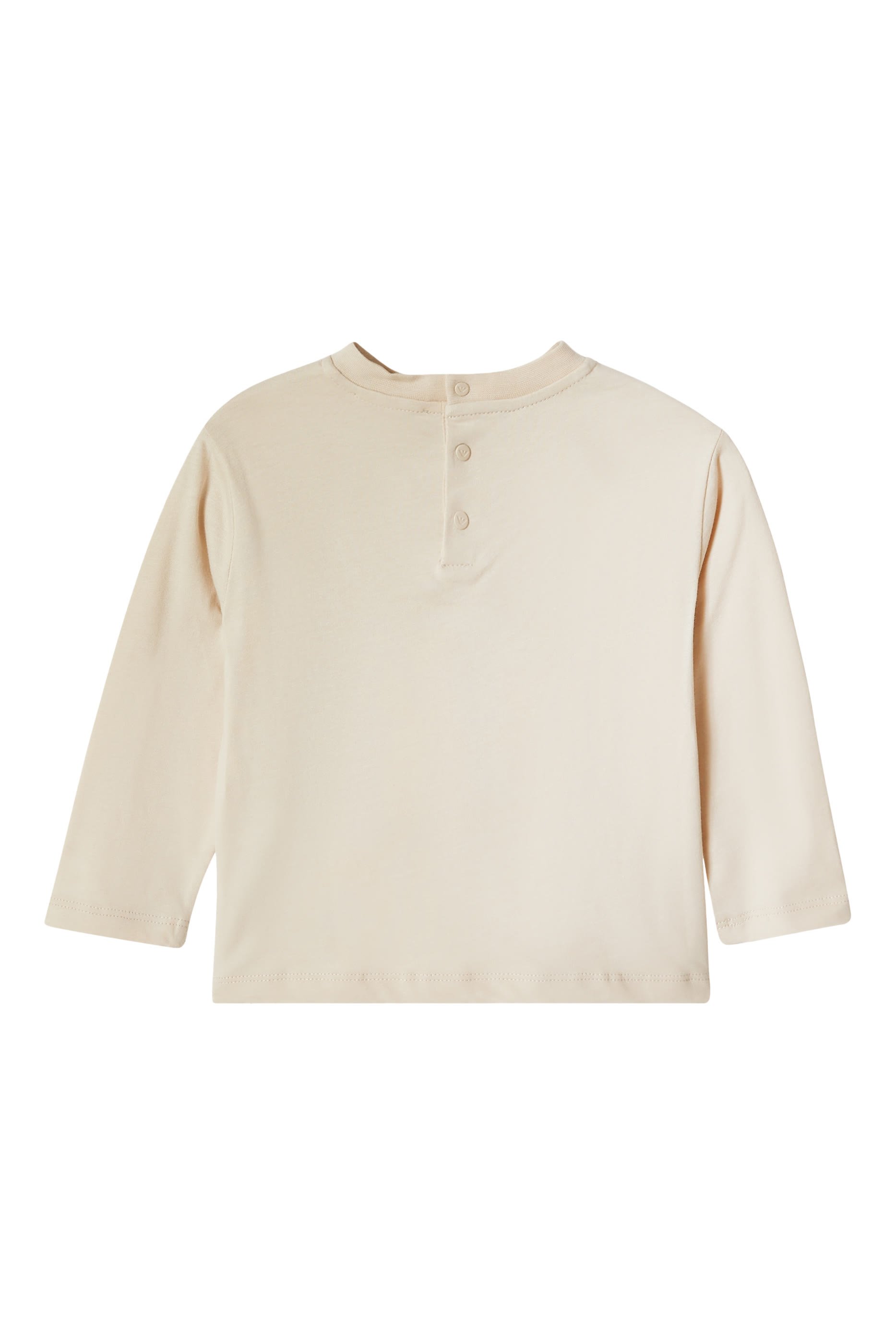 تيشيرت بشعار الماركة بحجم كبير جرسيه للأطفال