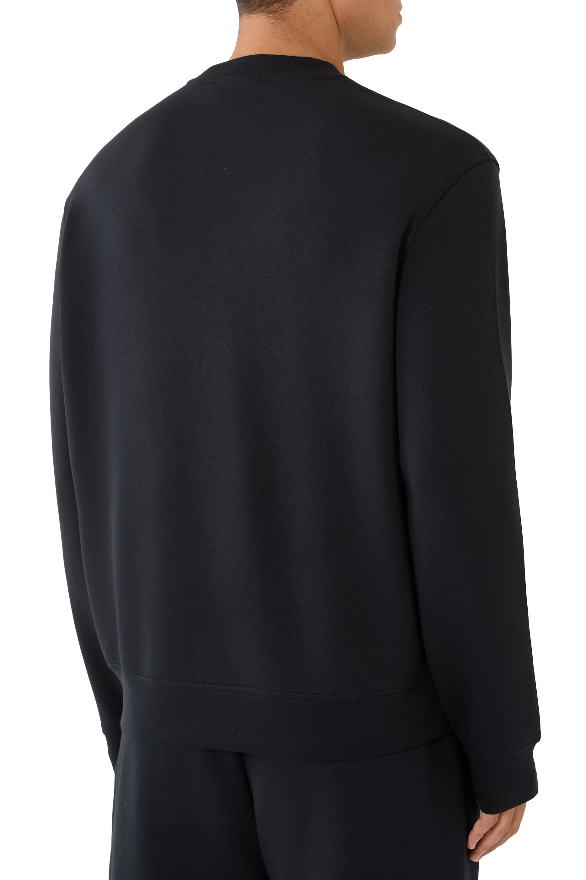 سويت شيرت بتطريز شعار الماركة جيرسيه مزدوج