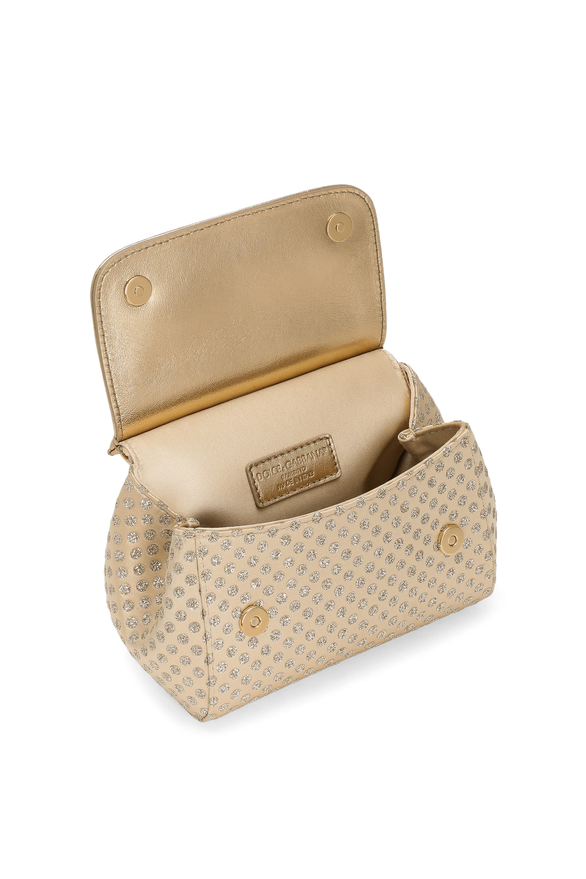 حقيبة سيسيلي منقطة ومرصعة بالكريستال بيد علوية ستان للأطفال