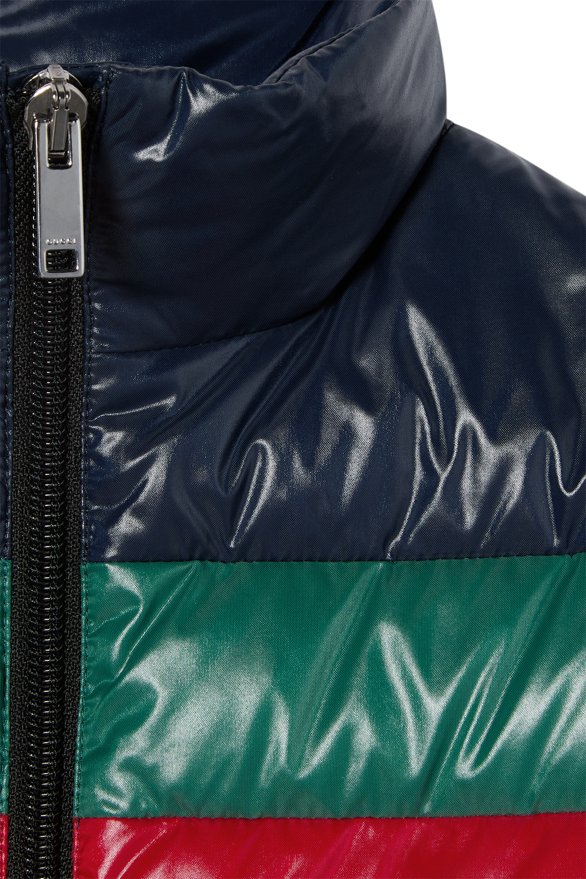 Kids Web Stripe Detail Padded Jacket