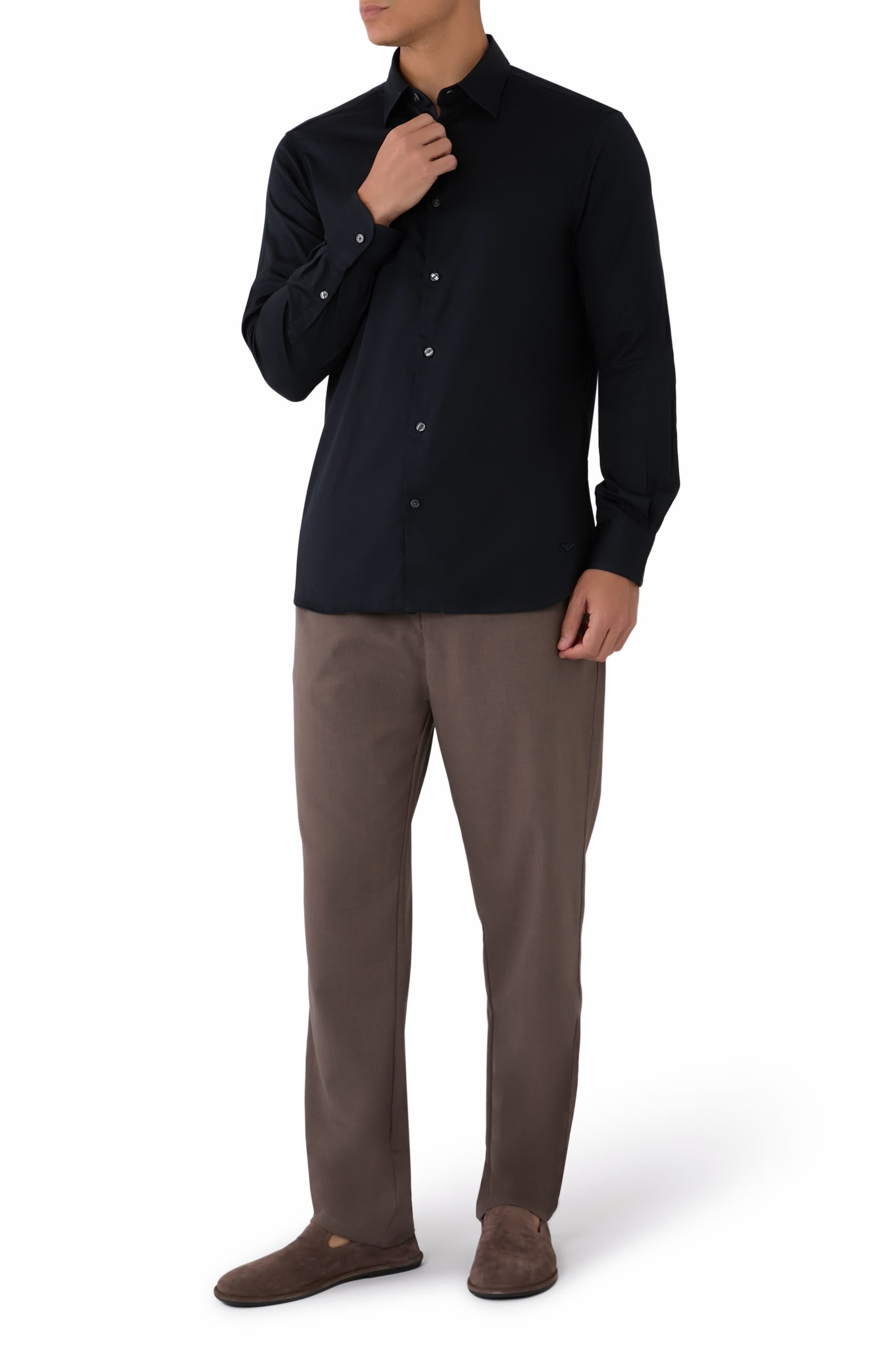 قميص قطن بيما مطاطي