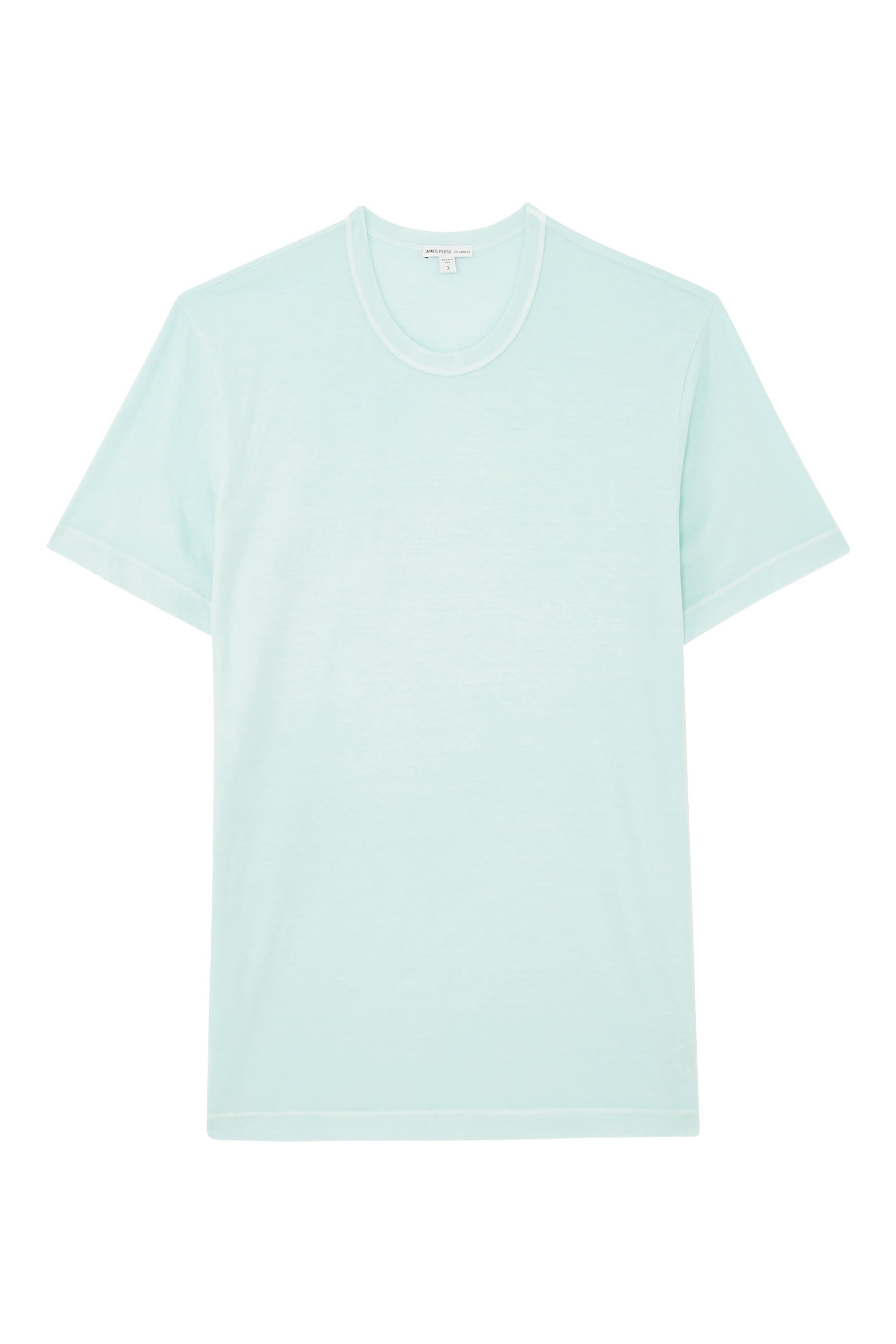 تيشيرت بأكمام قصيرة وياقة ضيقة