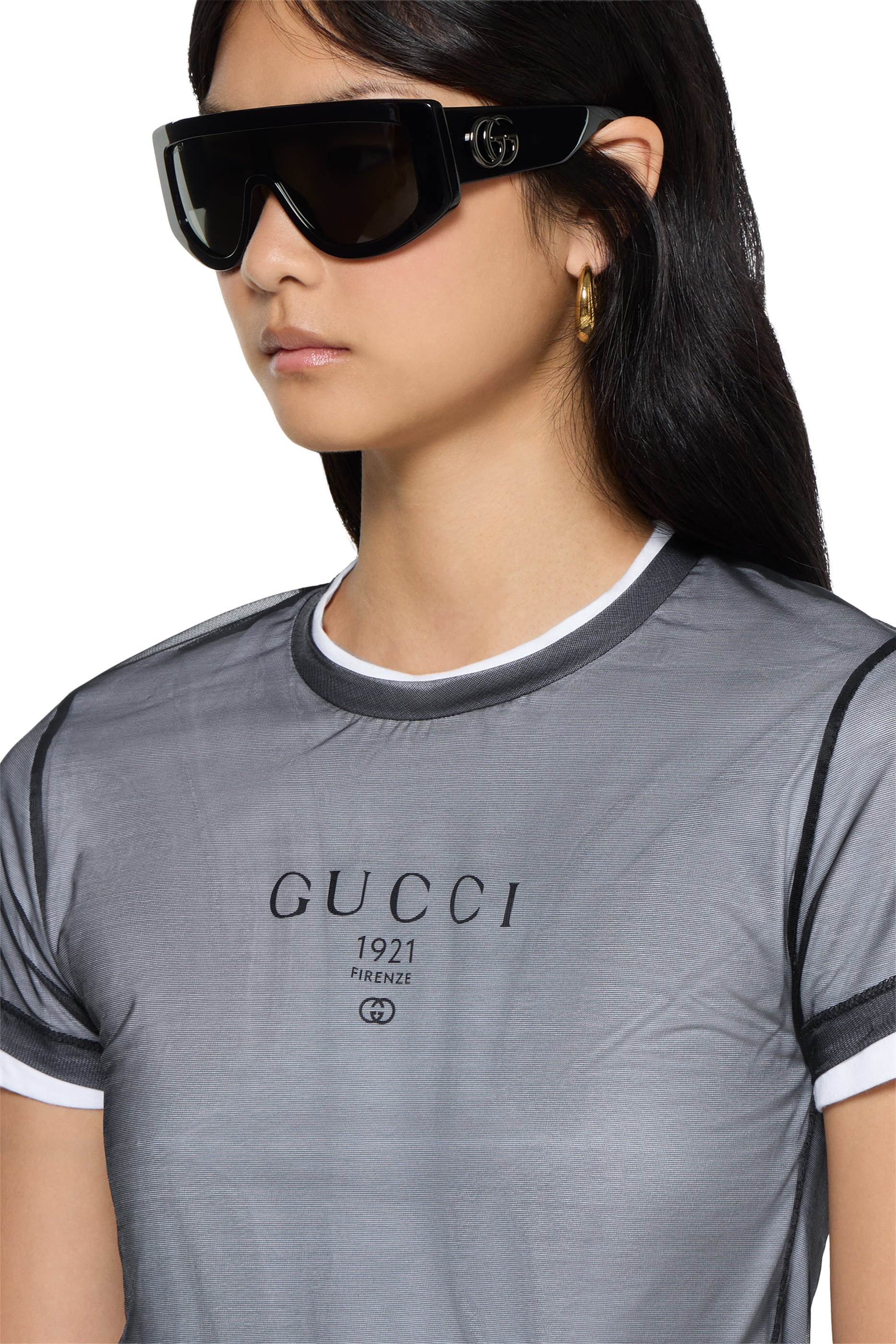 تيشيرت بطبعة وجريسيه مزدوج 