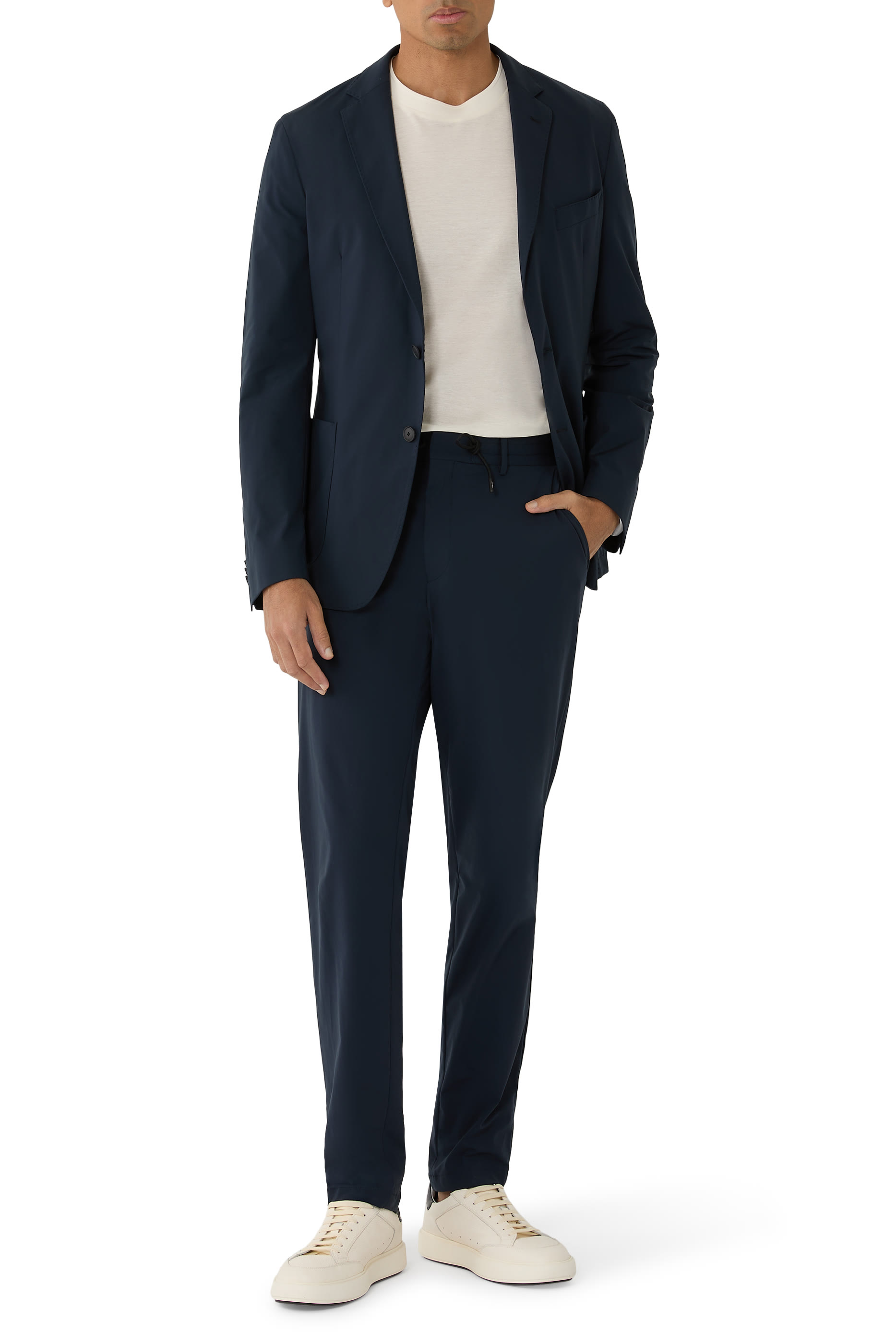 Slim-Fit Jacket in Performance-Stretch Jersey 