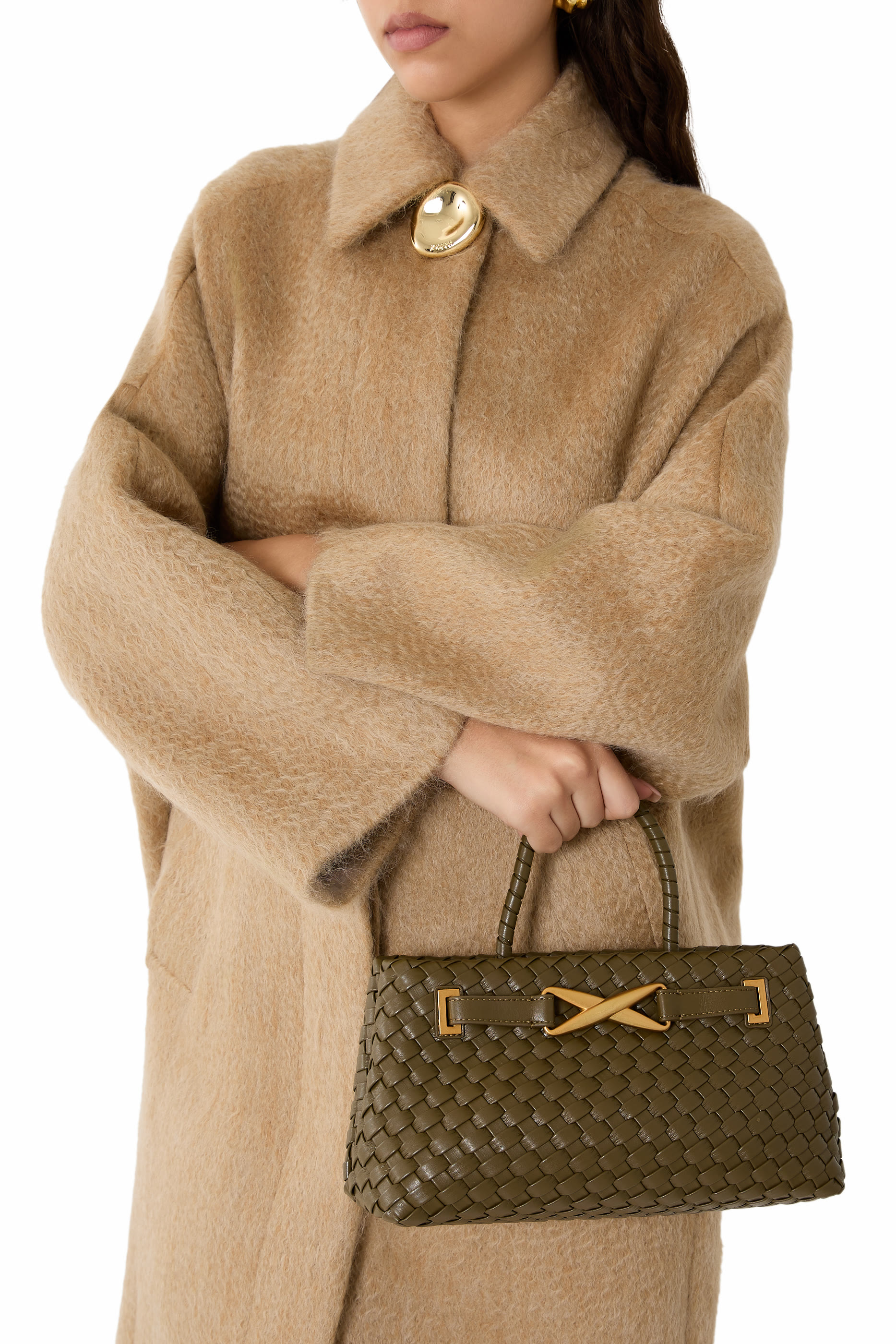 حقيبة يد إيلورا بتصميم مجدول