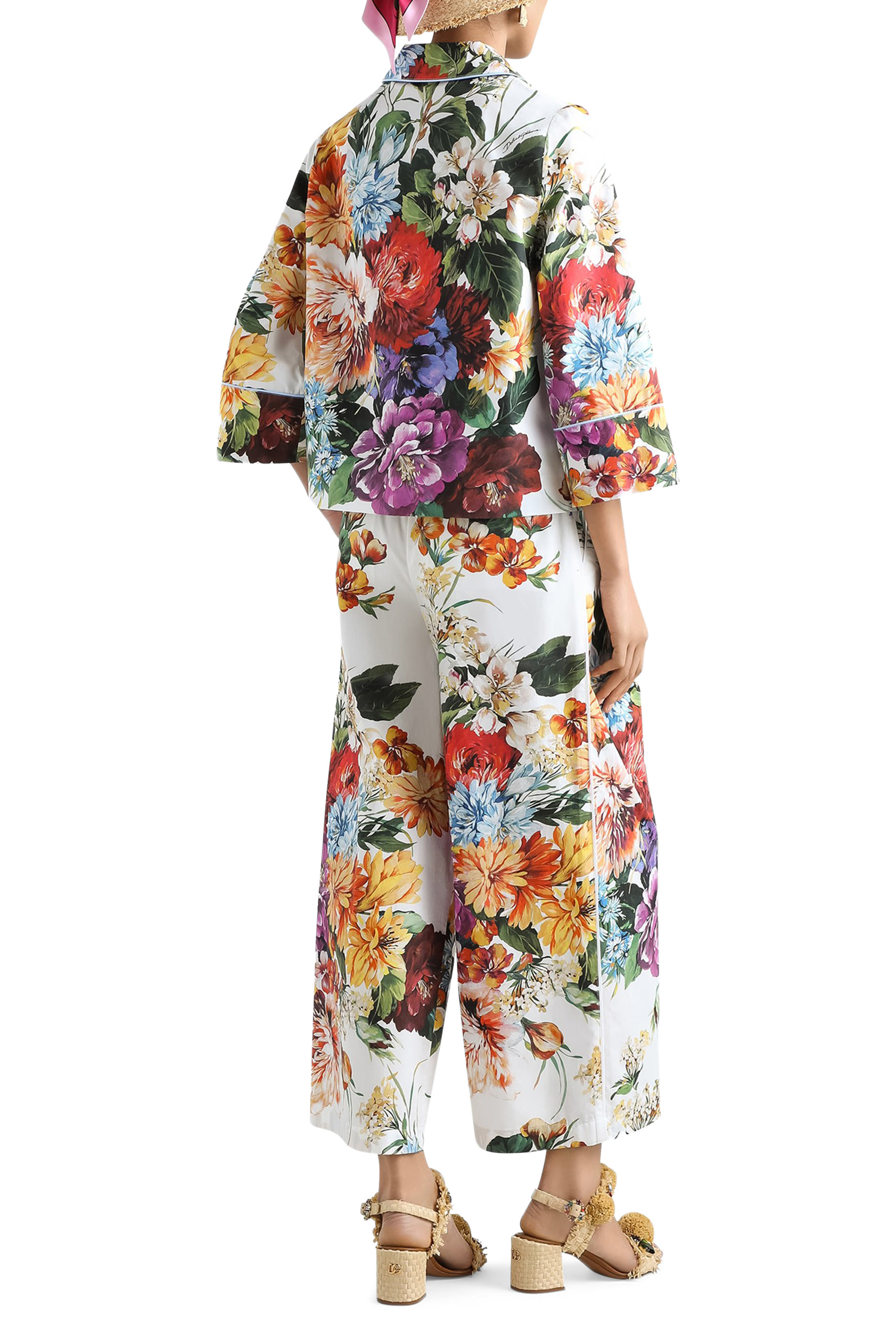 قميص بنقشة زهور بوبلين