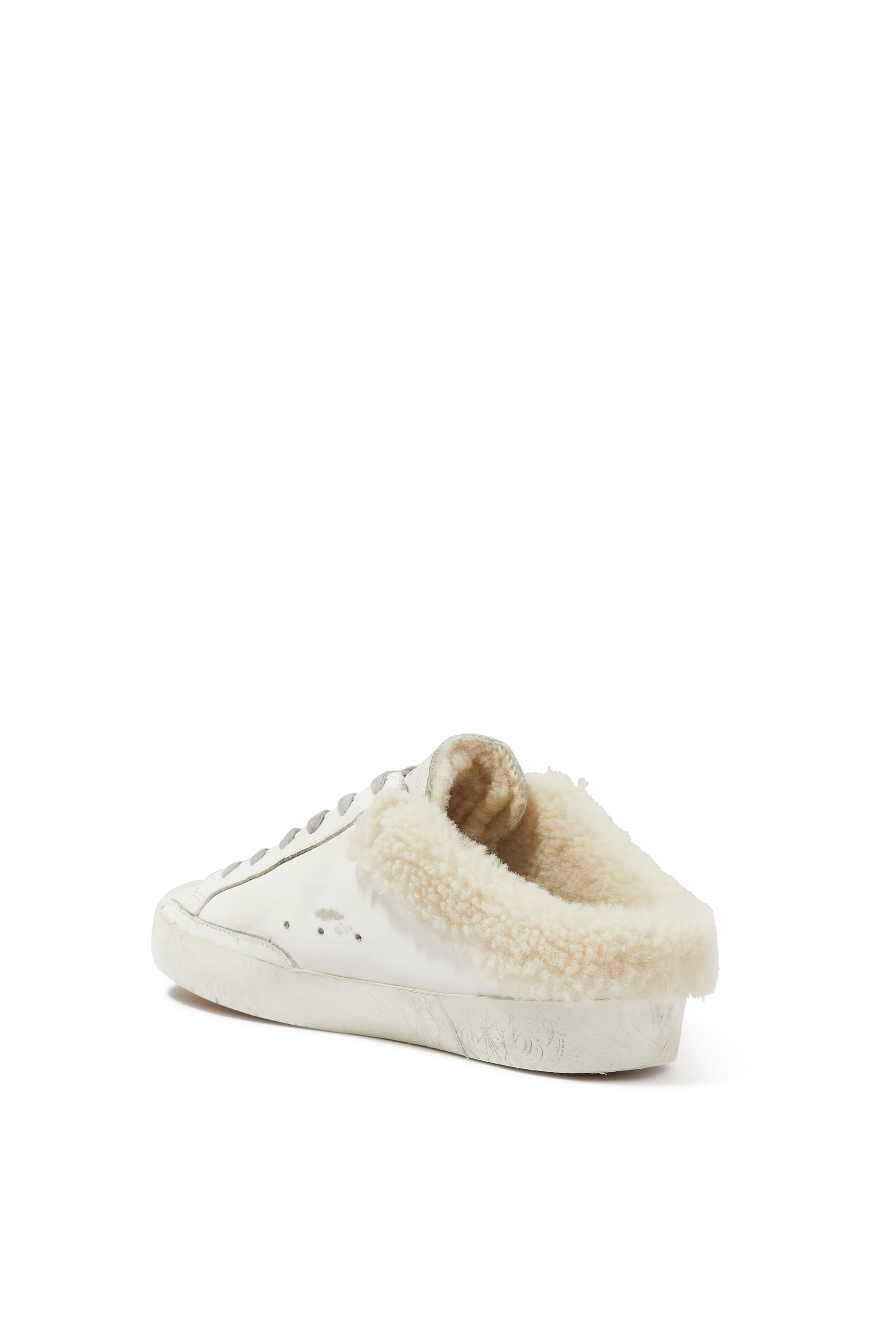 سنيكرز سوبر ستار مفتوح من الخلف ببطانة فرو