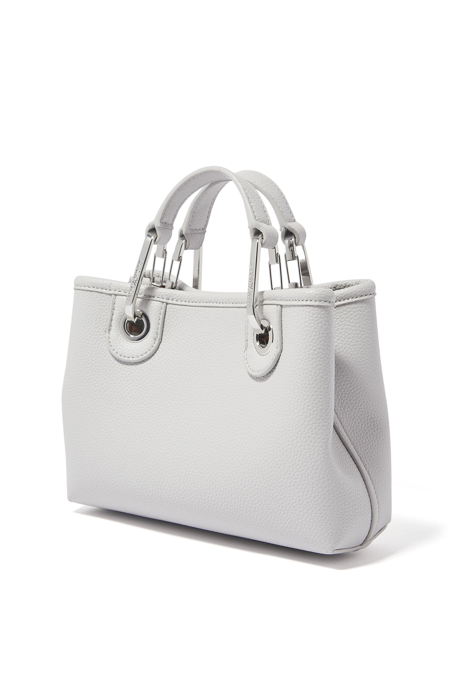 حقيبة يد صغيرة بنقشة شعار الماركة