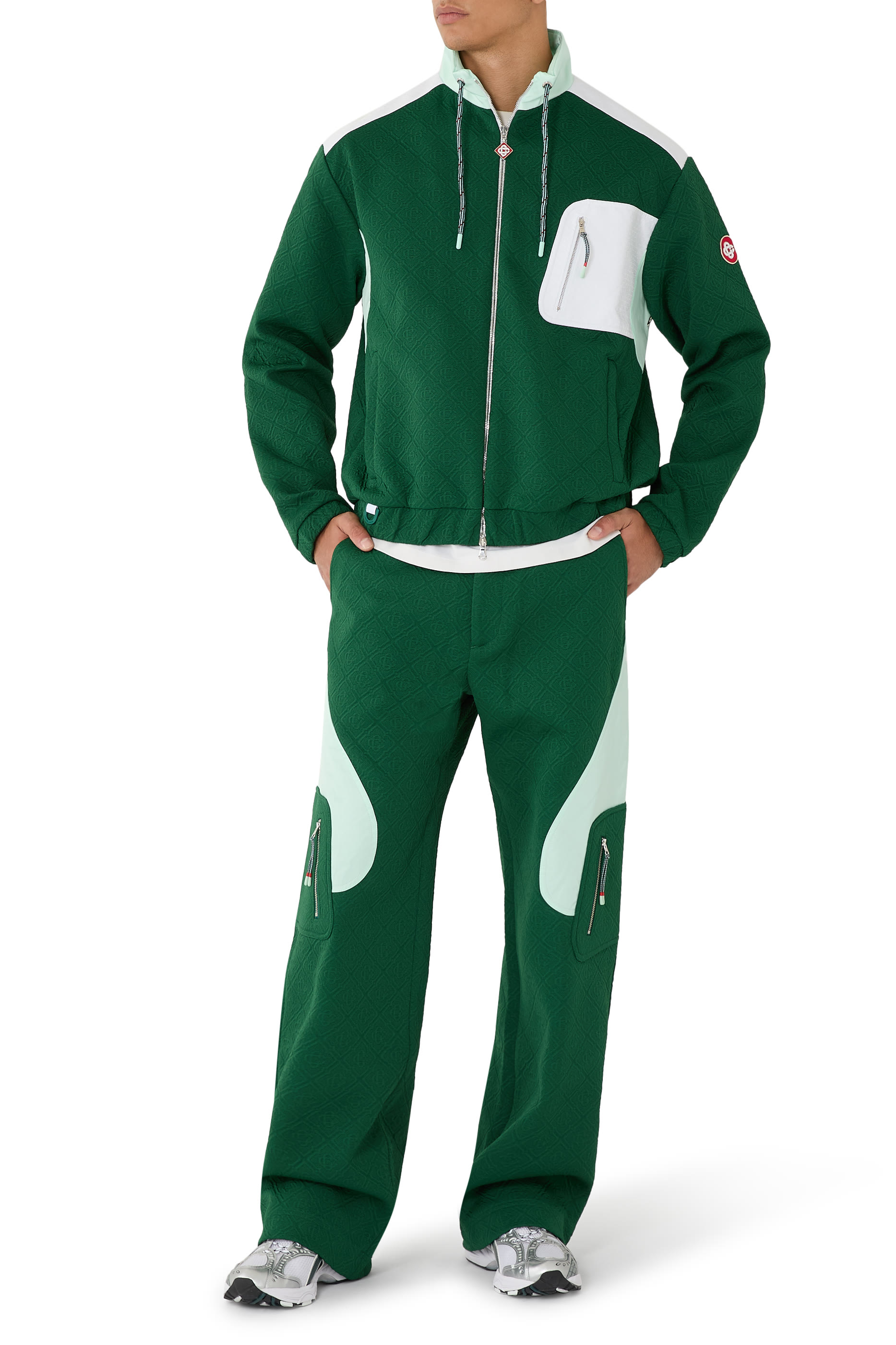 Monogram Jacquard Knit Trousers