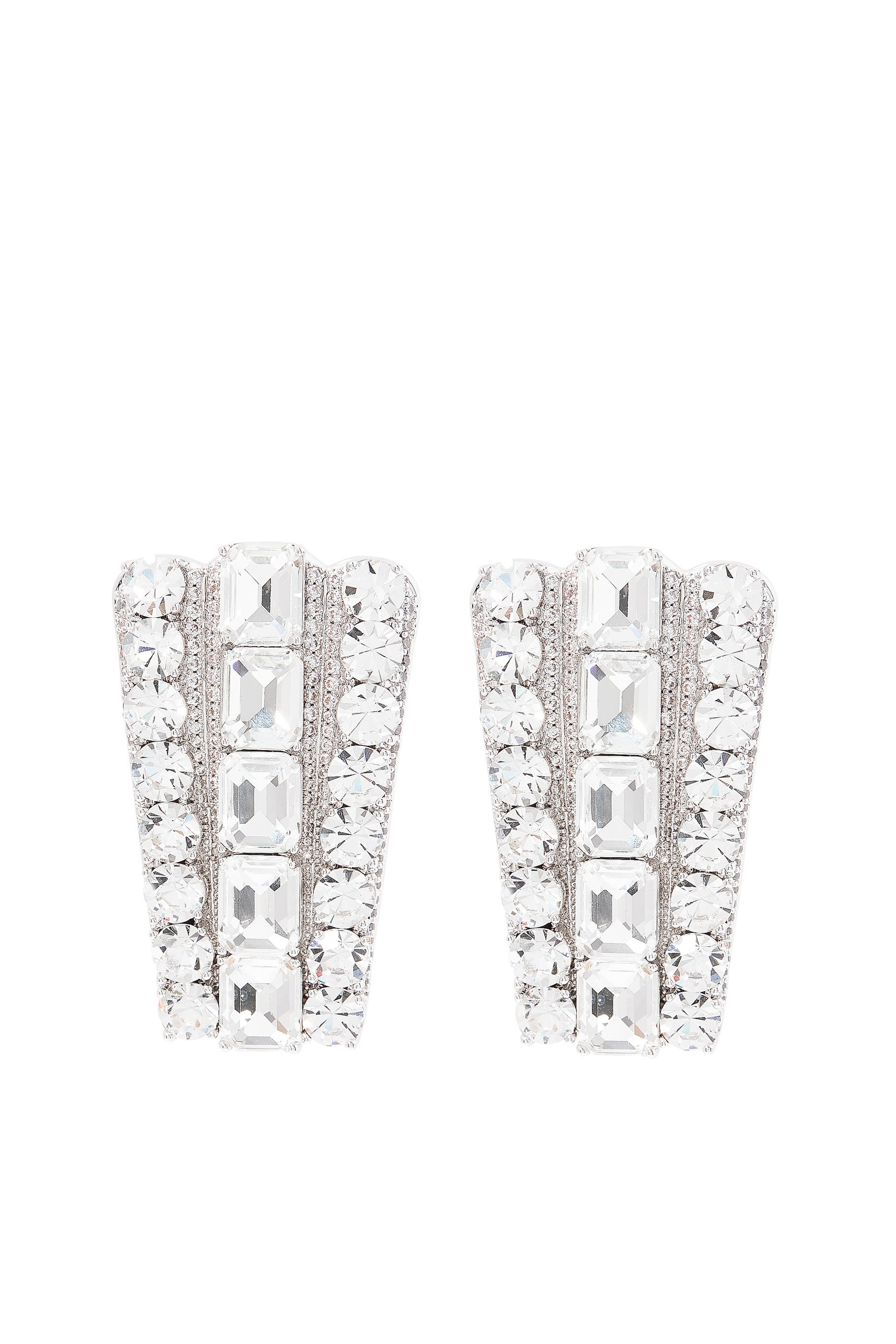 أقراط مرصعة بكريستالات متعددة