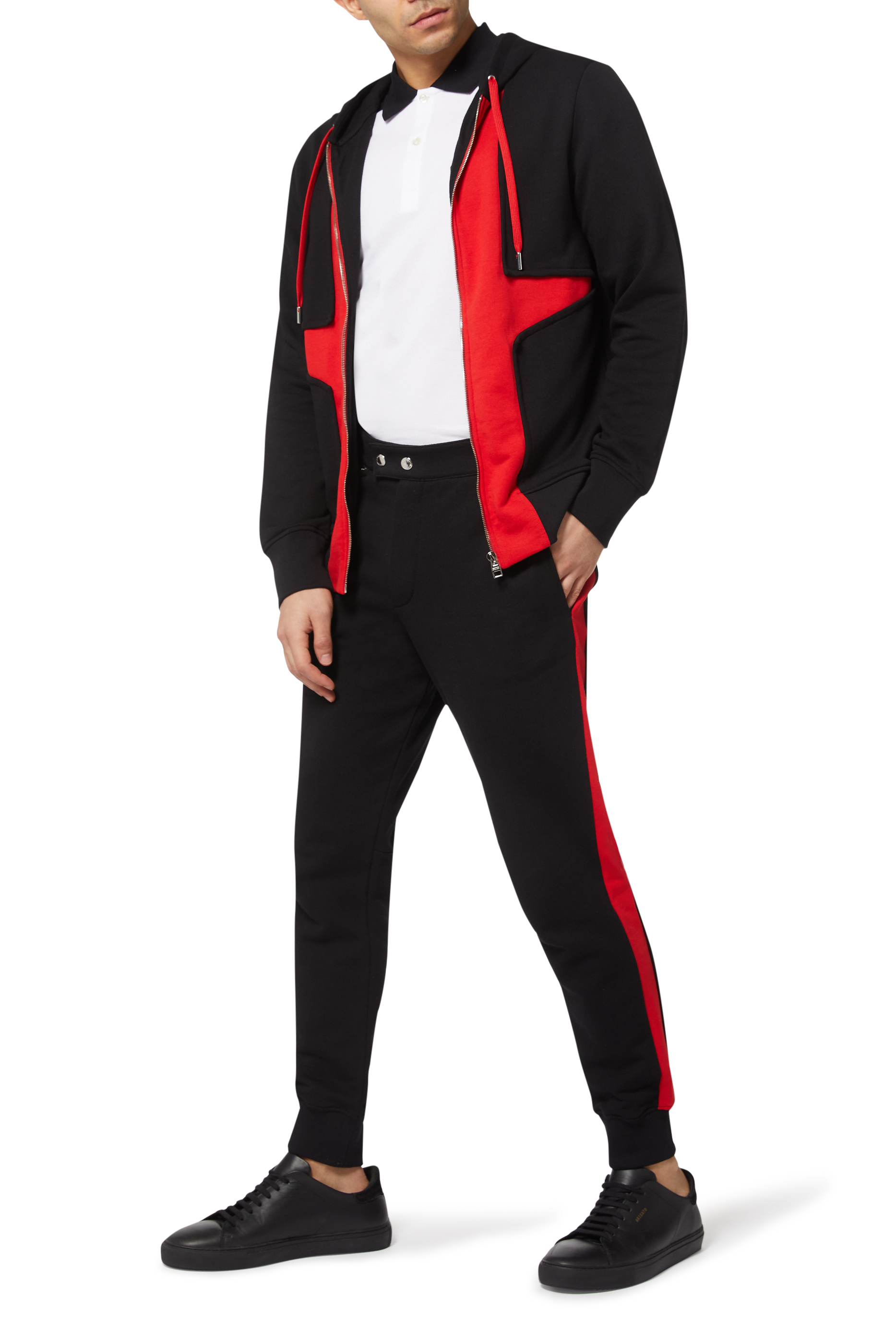 بنطال رياضي قطن عضوي مقسم لألوان