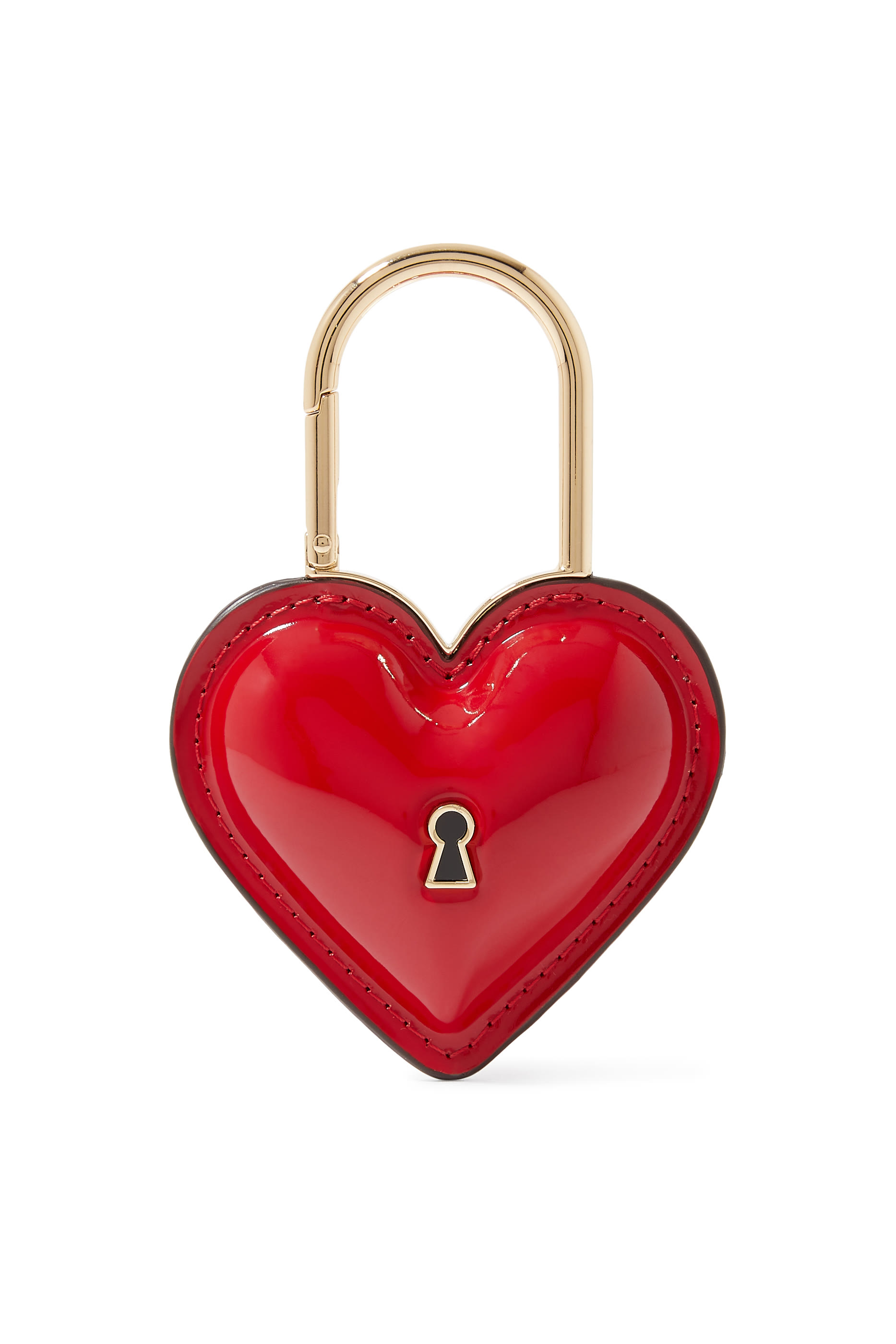 حلية حقيبة بتصميم قلب بشعار الماركة