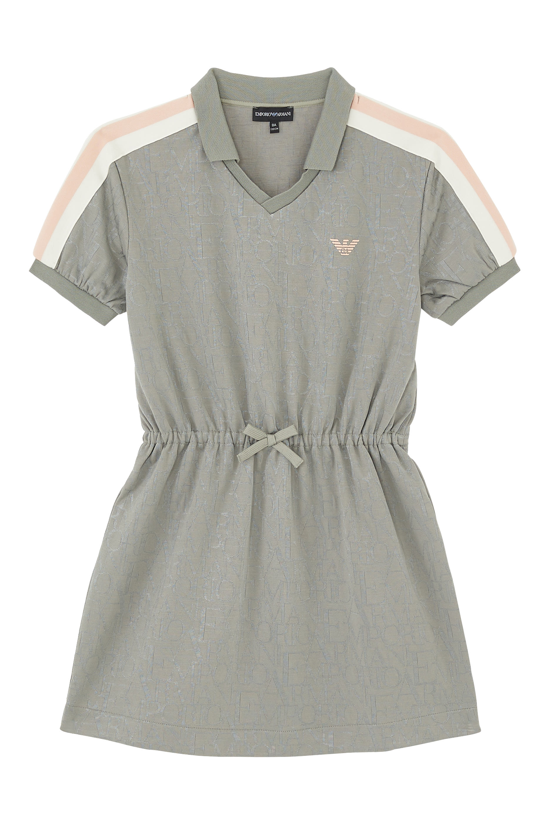 فستان بياقة بخصر مكشكش للأطفال