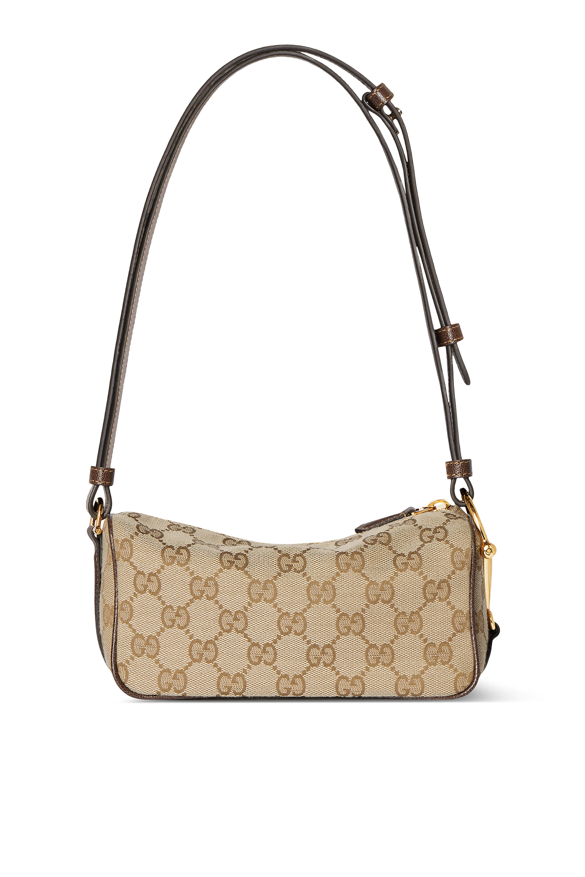 حقيبة صغيرة بحافة بتصميم مقوس وحلية لجام الحصان