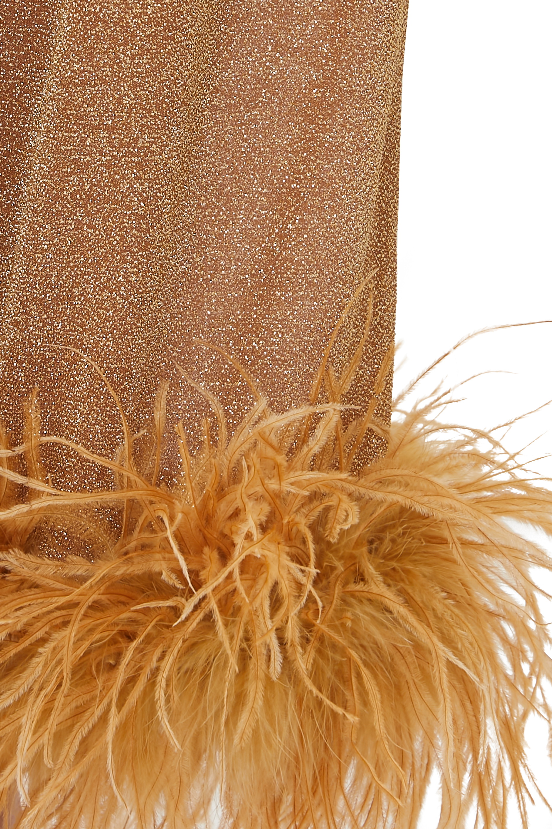 بنطال طويل مزين بالريش