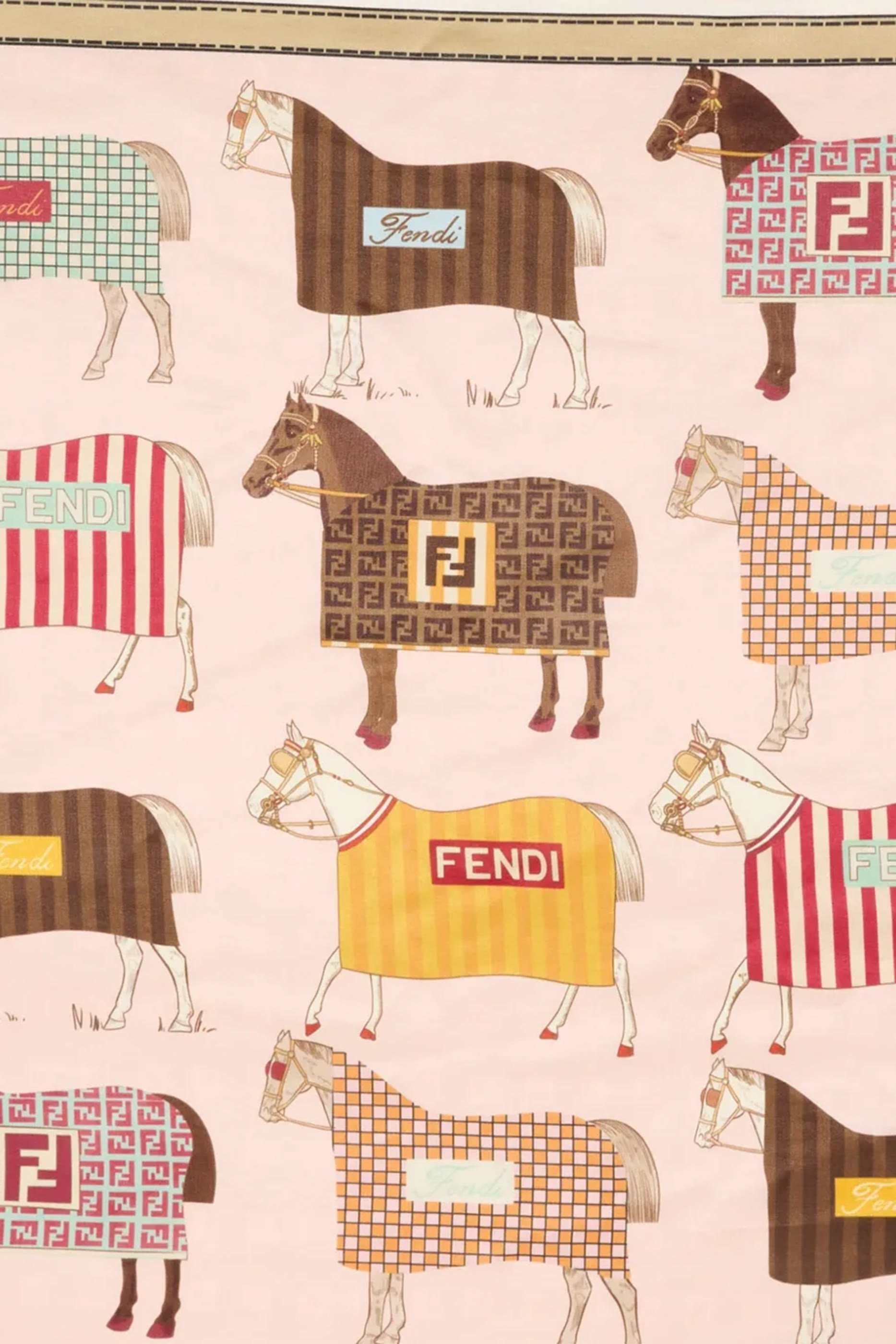 وشاح بنقشة حصان للأطفال