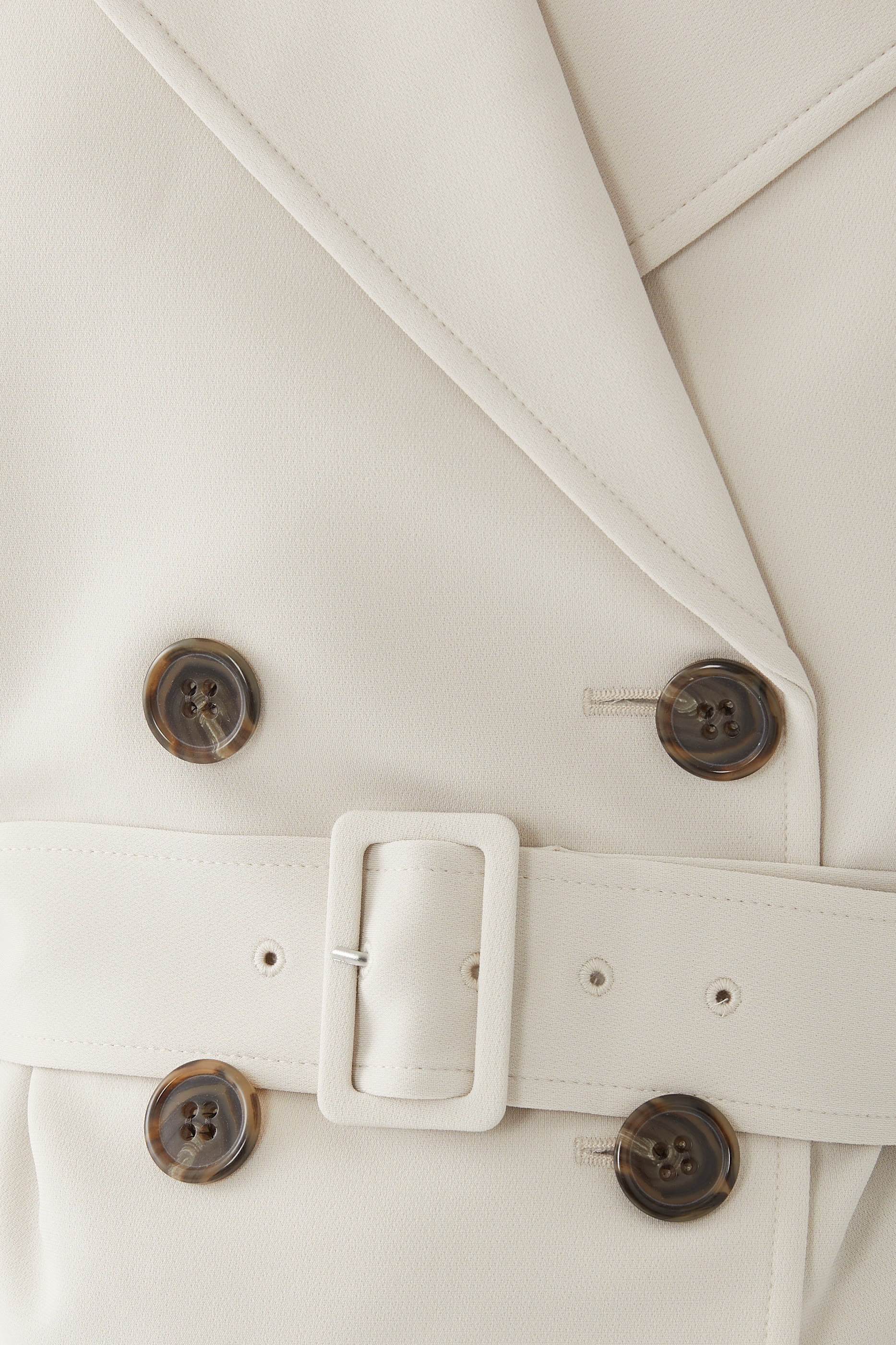 جاكيت ترنش قصير بحزام