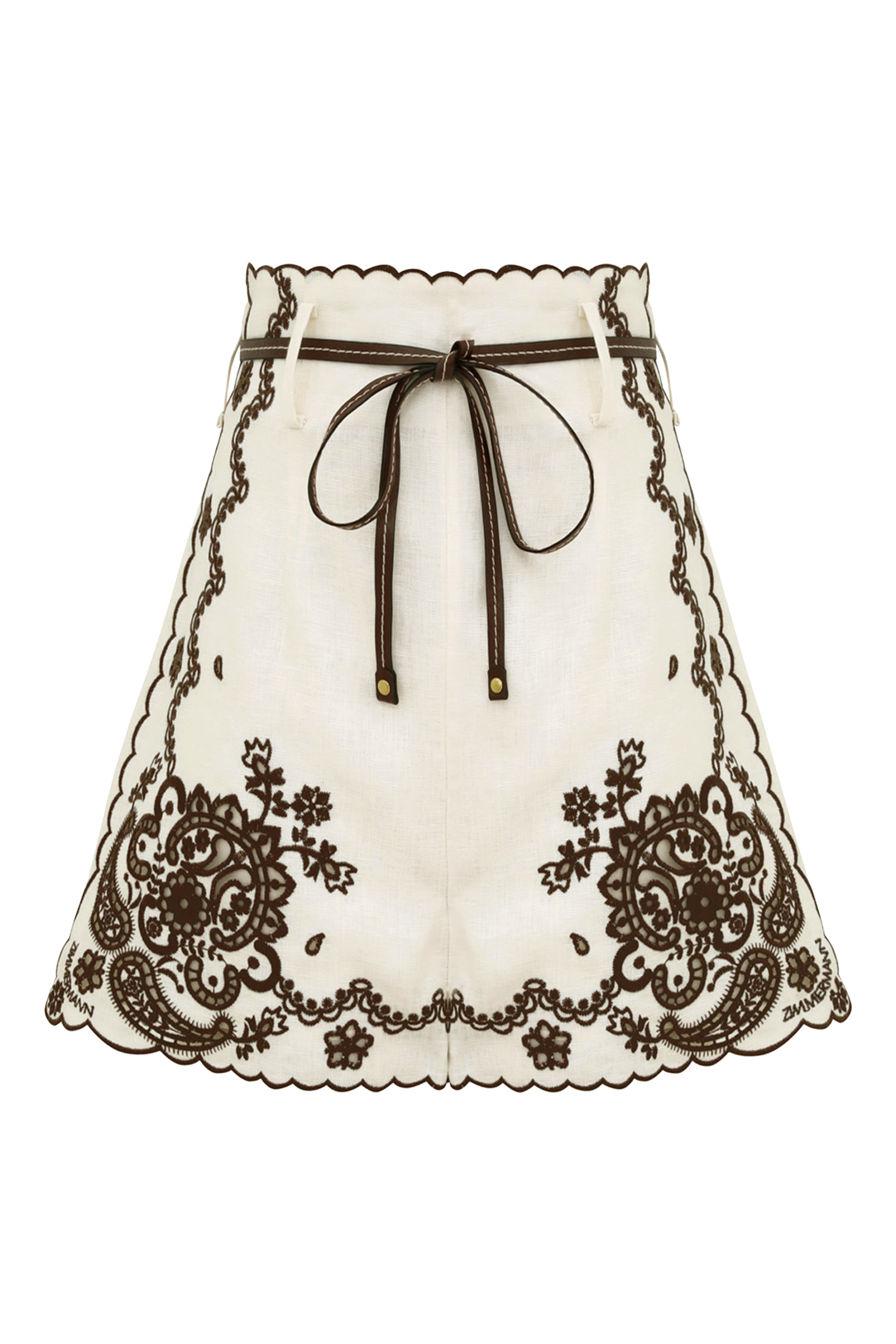 شورت أسينشن مطرز  