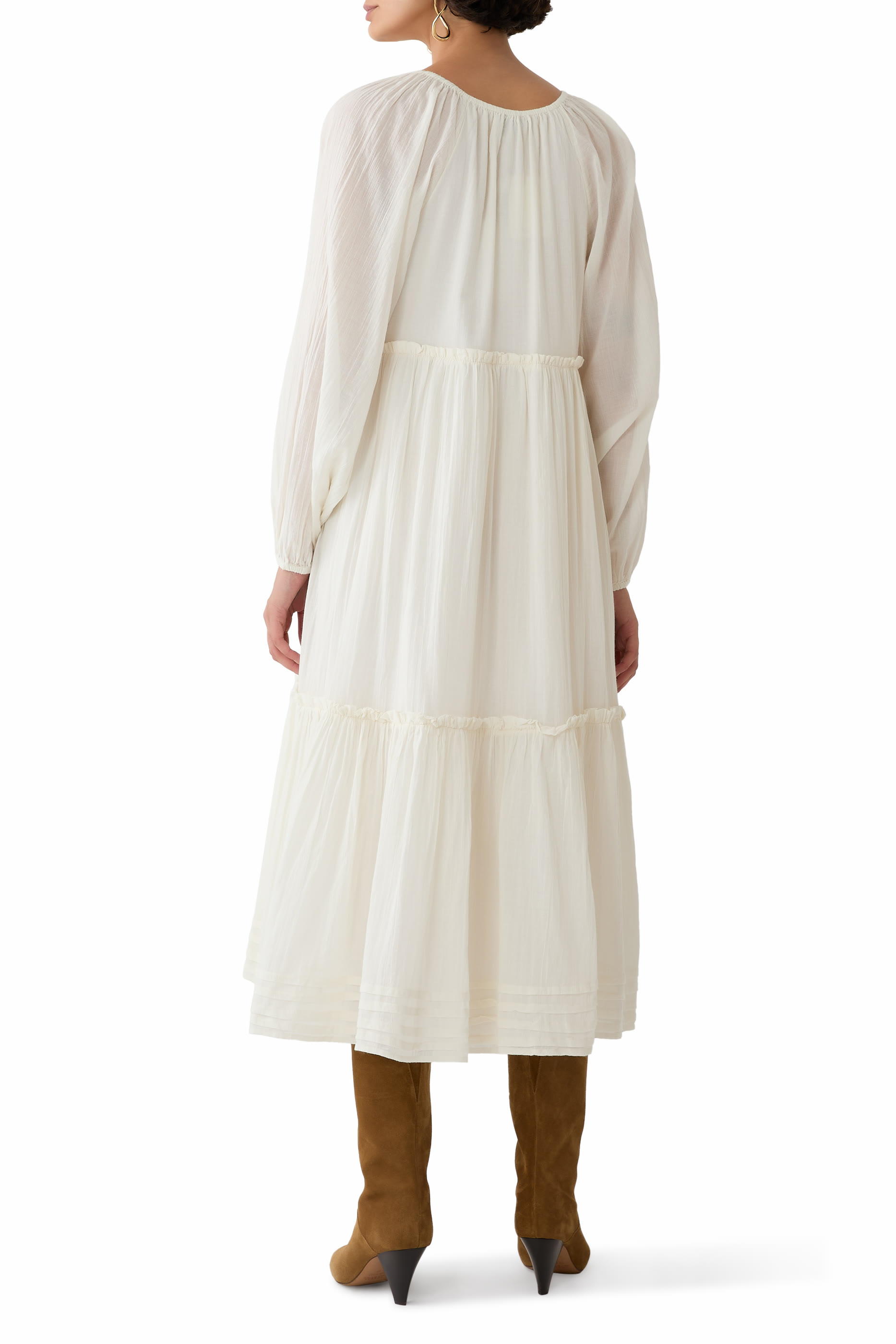 فستان أدلي متوسط الطول