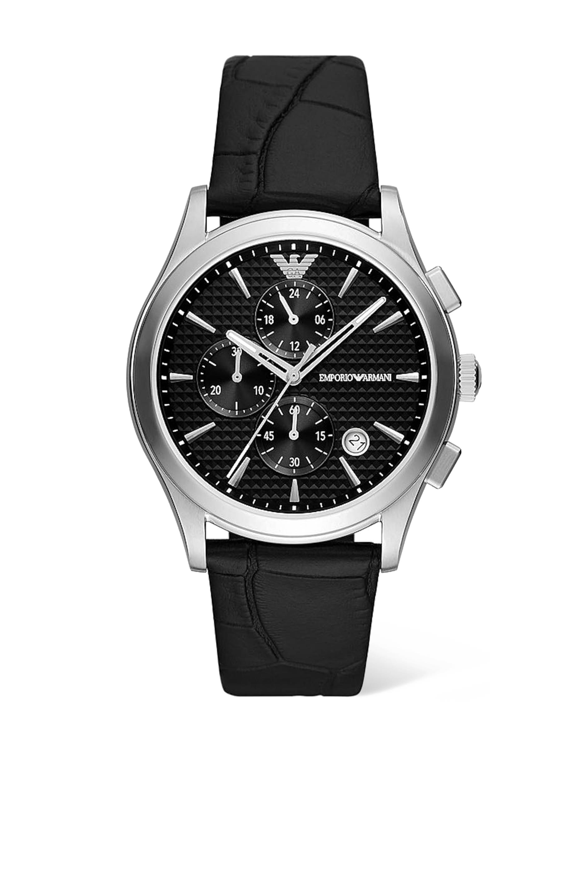 Paolo 42mm Leather Watch