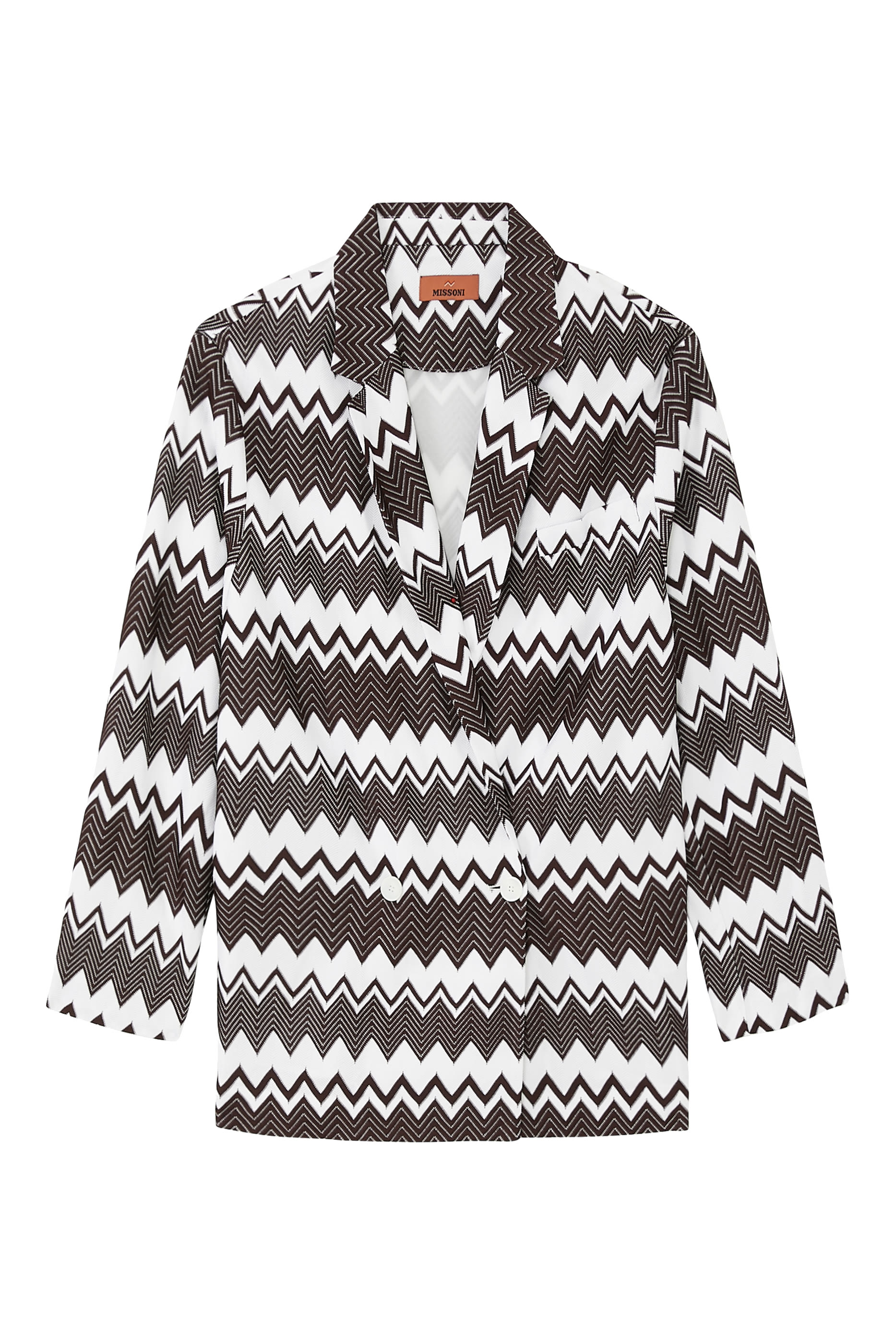 بليزر راشيل بنقشة خطوط متعرجة