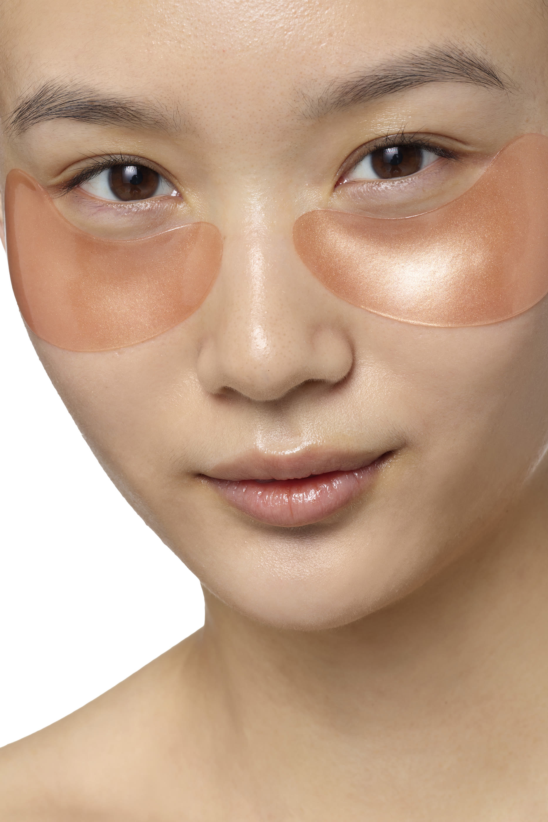 طقم أقنعة لتفتيح بشرة العينين بالذهب الوردي، 8 أقنعة