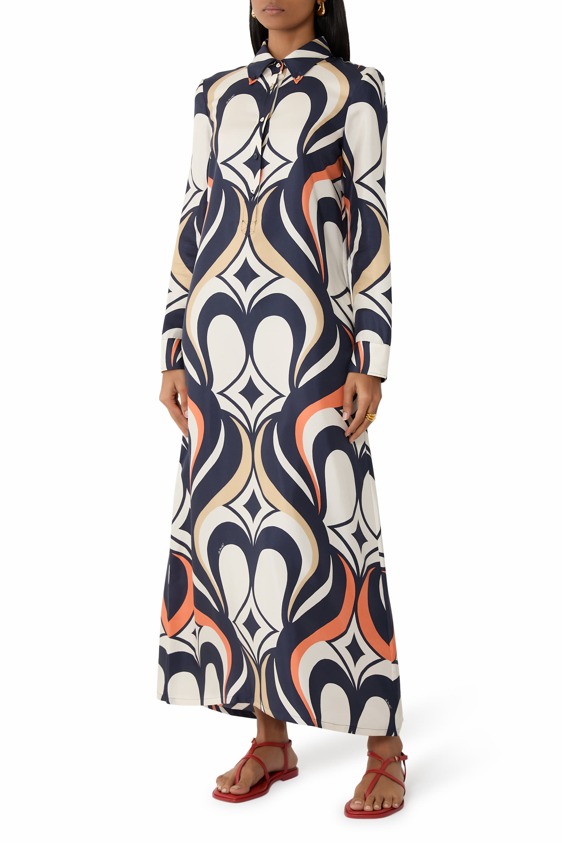 فستان سونغ بنمط قميص