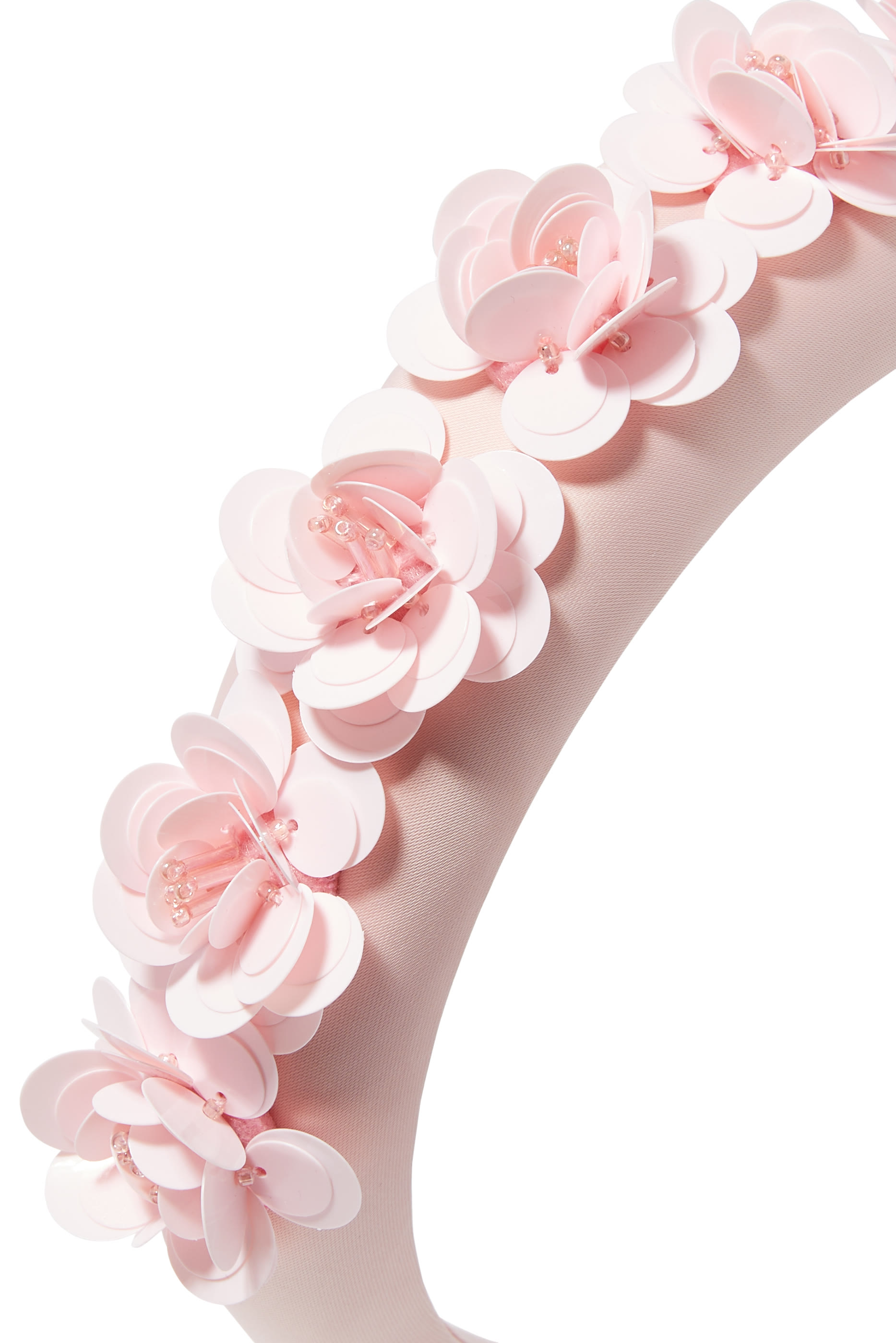 طوق رأس مزين بزهور بتصميم ثلاث الأبعاد ساتان للأطفال