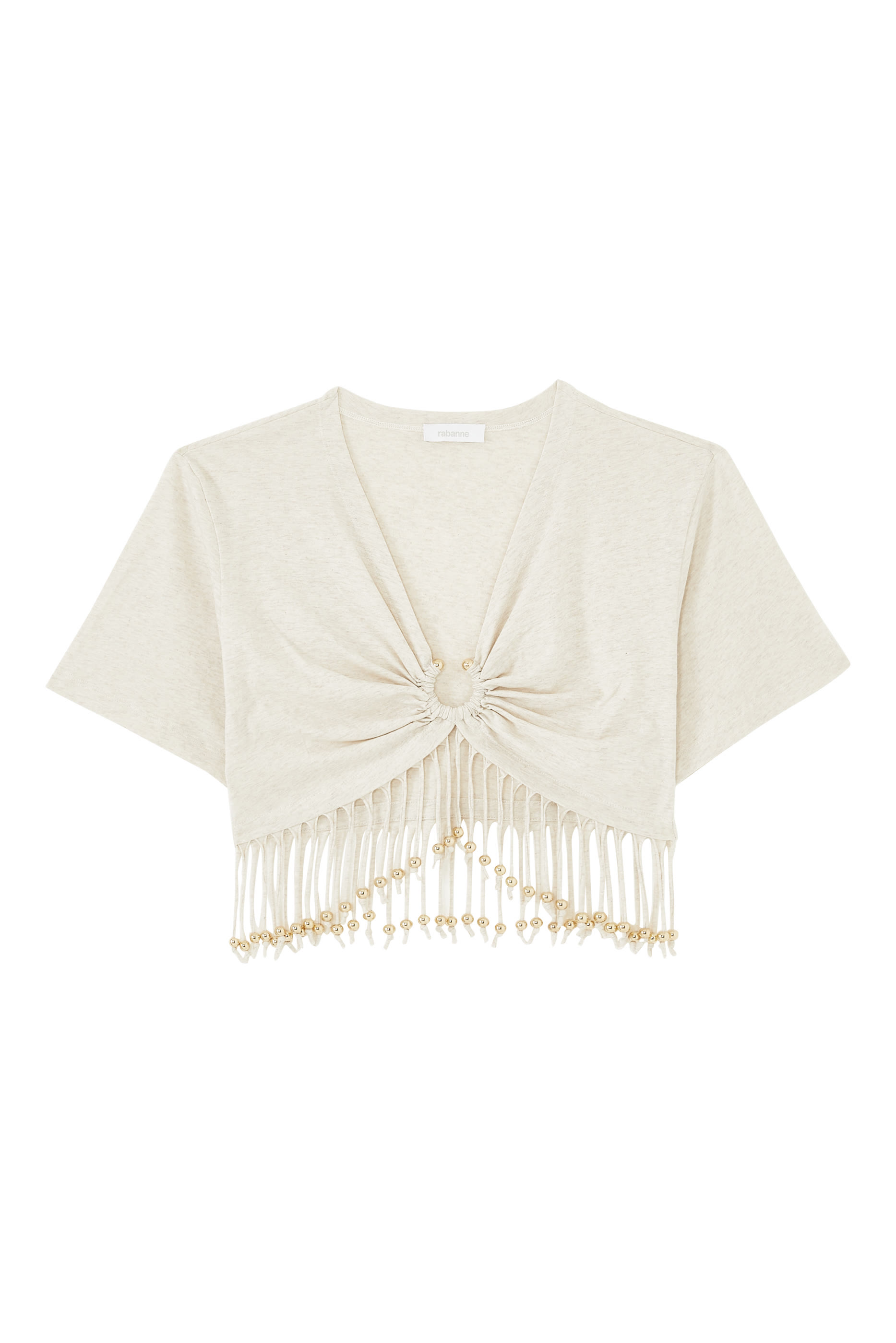 بلوزة قصيرة مطرزة