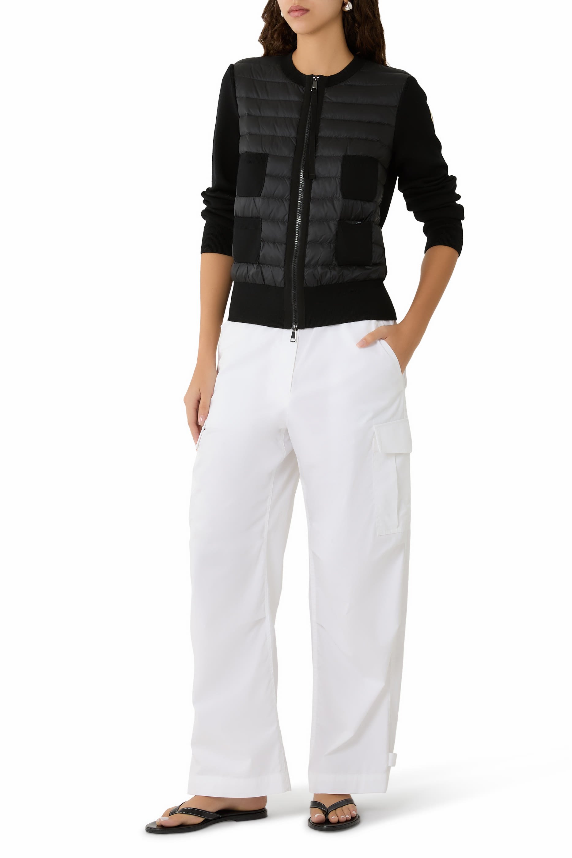 كارديجان مبطن بسحاب صوف