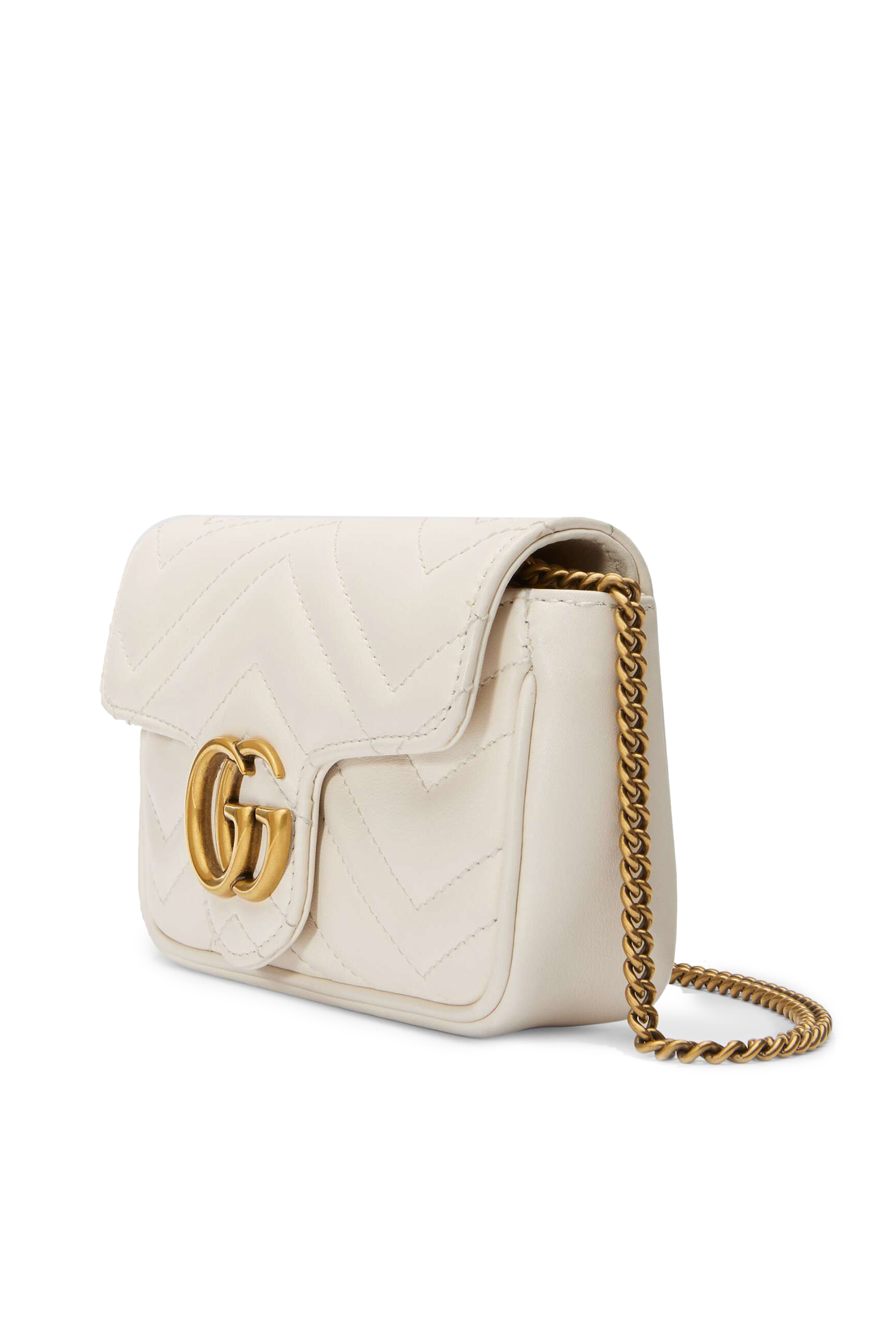 حقيبة مارمونت سوبر ميني جلد بتصميم مبطن وشعار GG