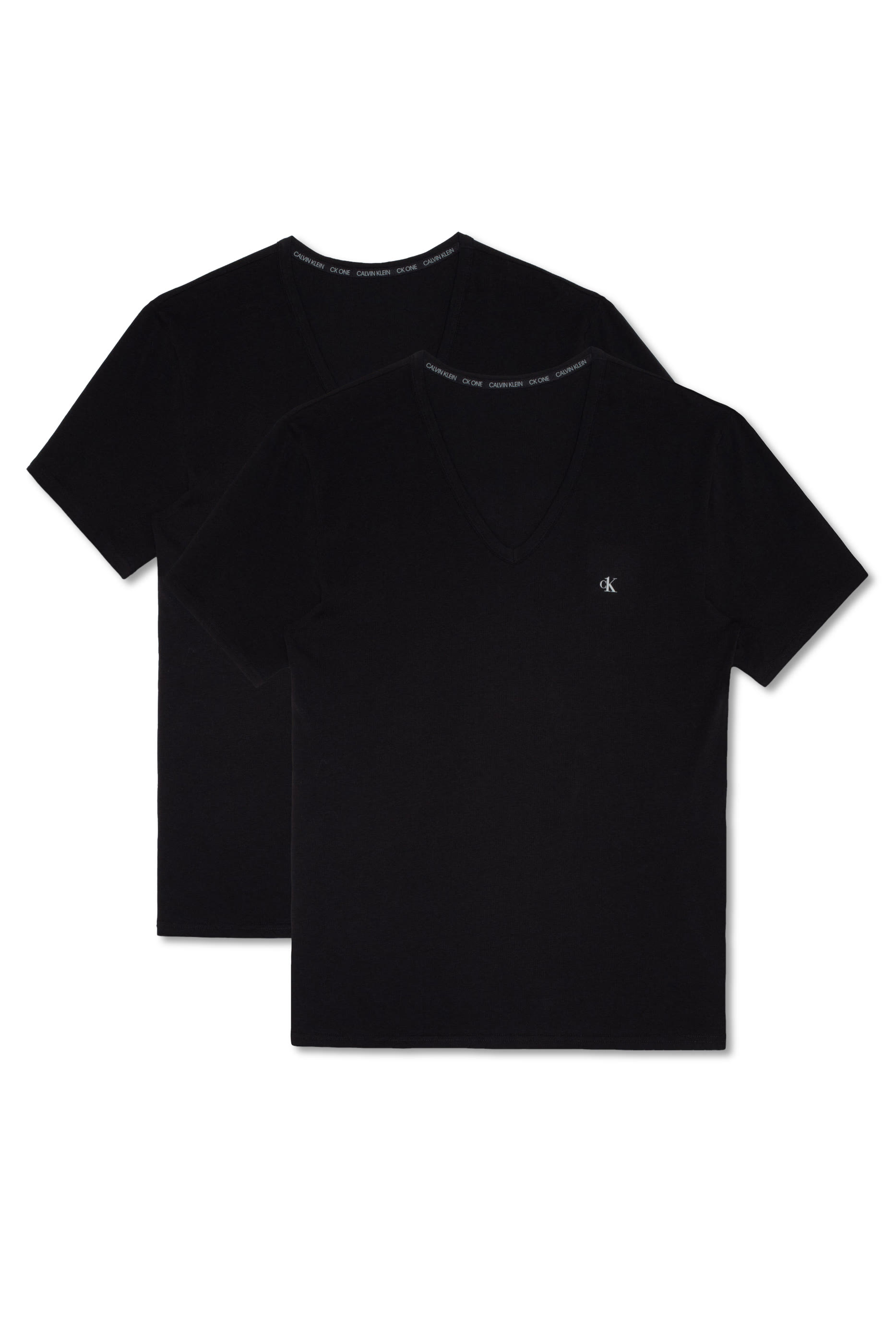 طقم تيشيرت سي كيه وان بياقة V، قطعتان