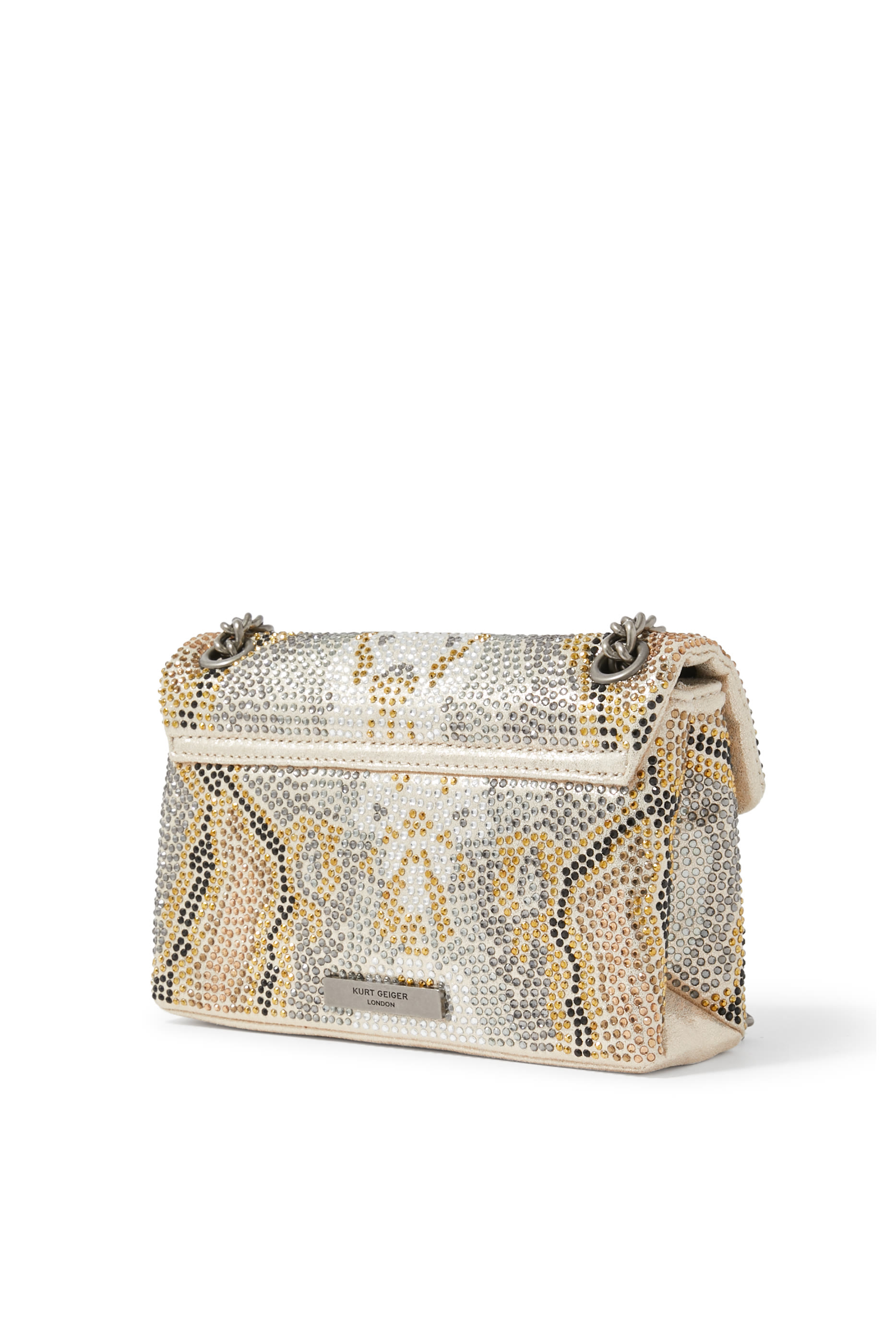 حقيبة كنسينغتون صغيرة مرصعة بكريستال