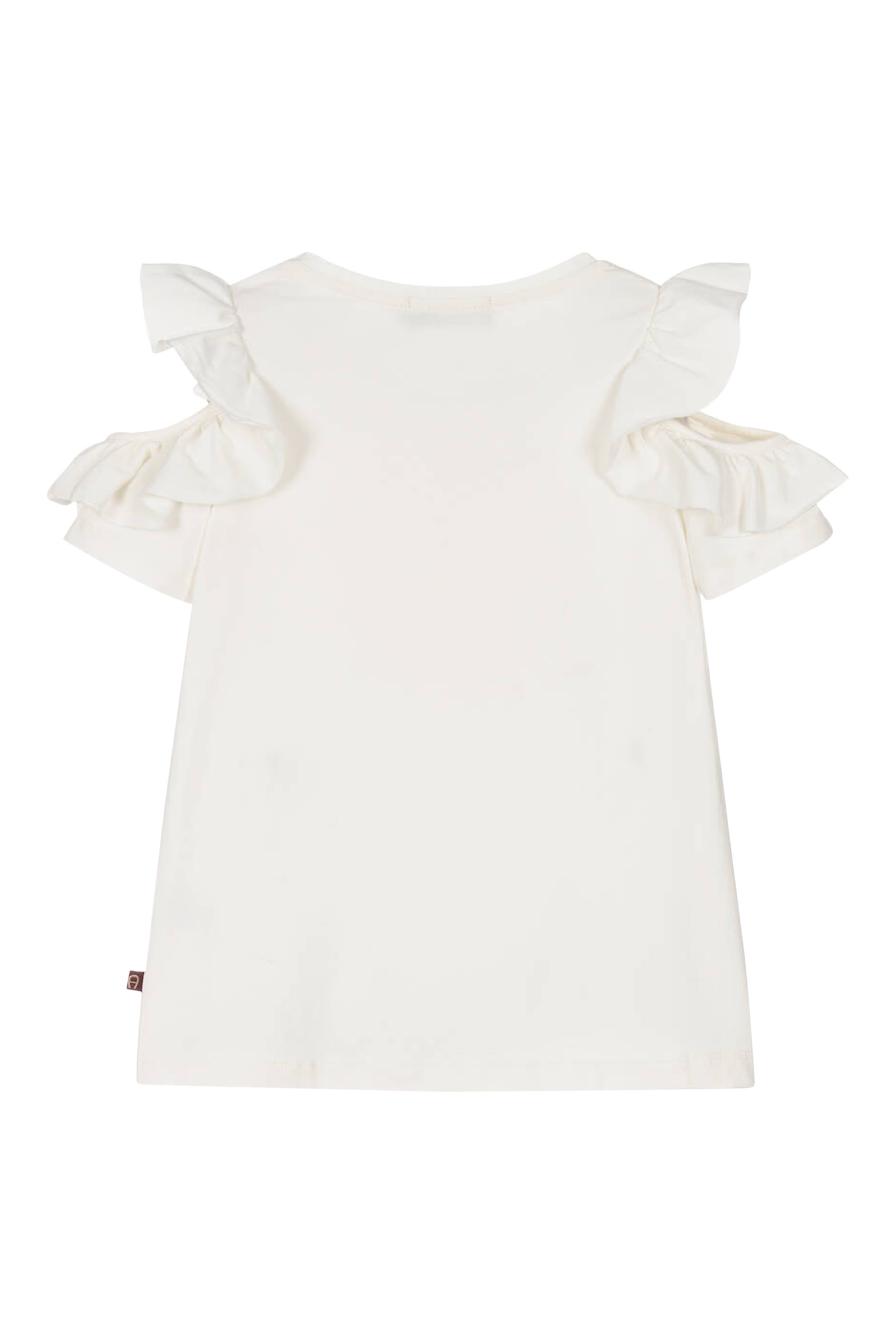 تيشيرت بطبعات شعار الماركة للأطفال