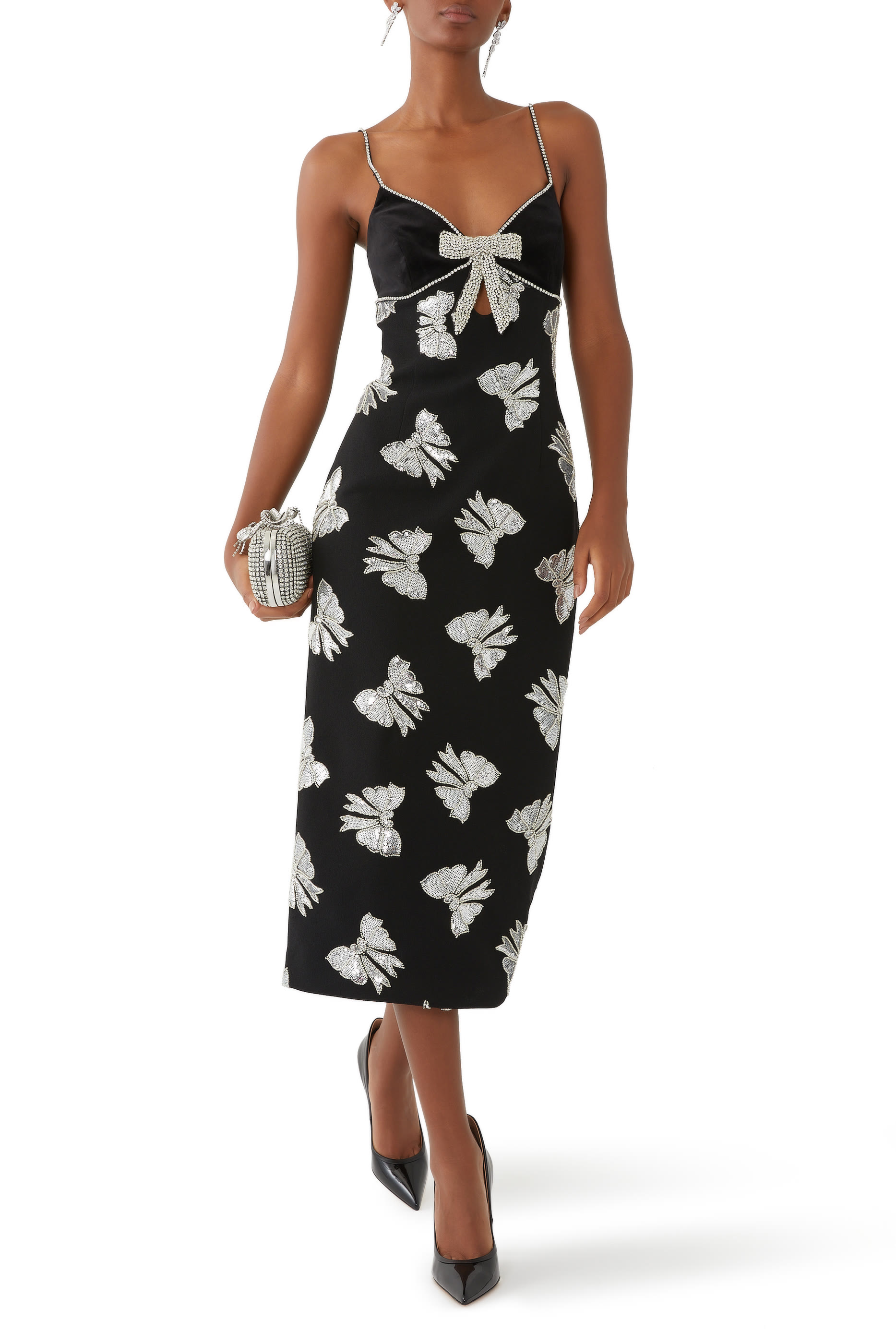 فستان إكس نيكي هيلتون فالور متوسط الطول