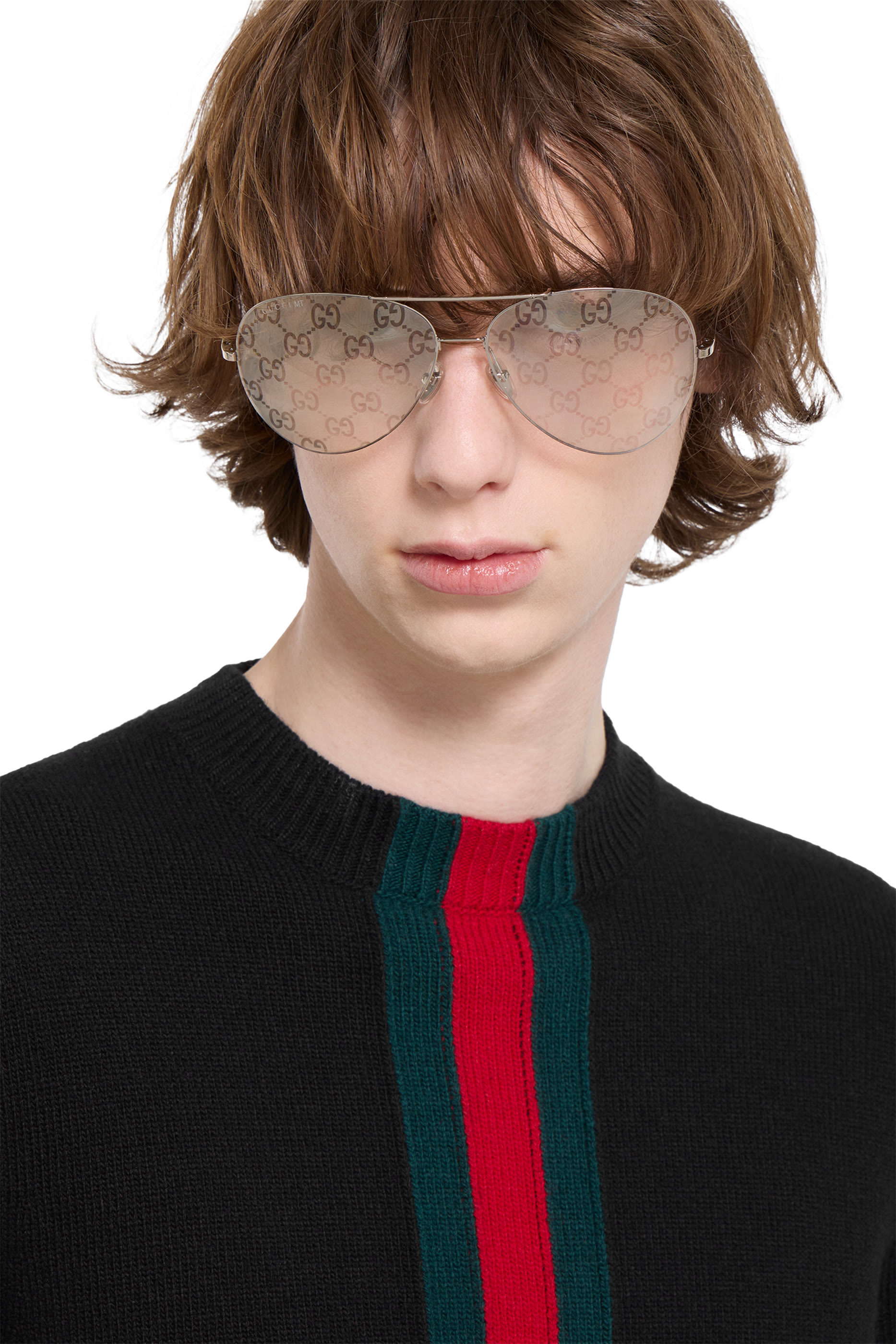 كنزة بشريط ويب بحياكة إنتارسيا نسيج صوف ناعم