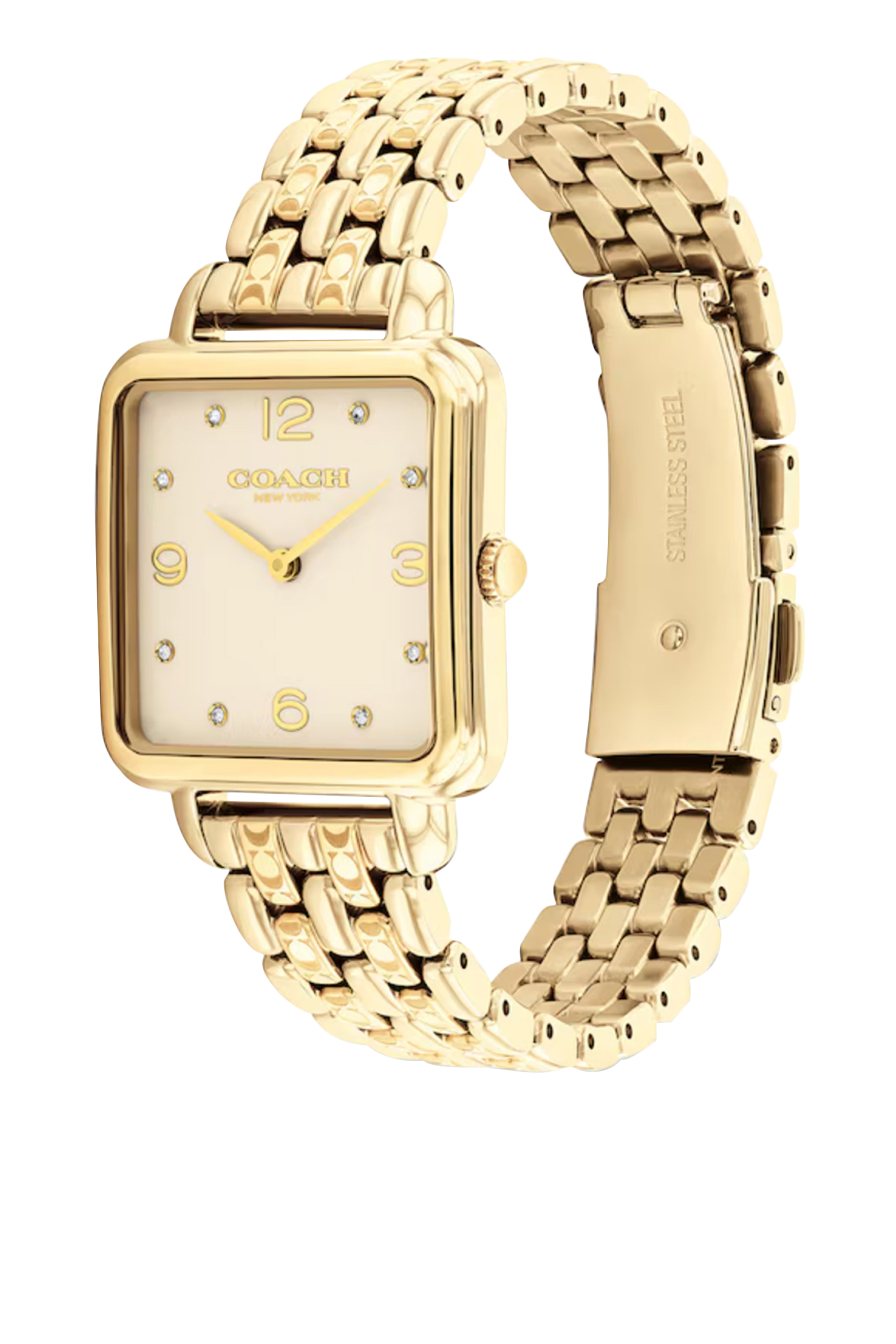 ساعة كاس بسوار ستانلس ستيل