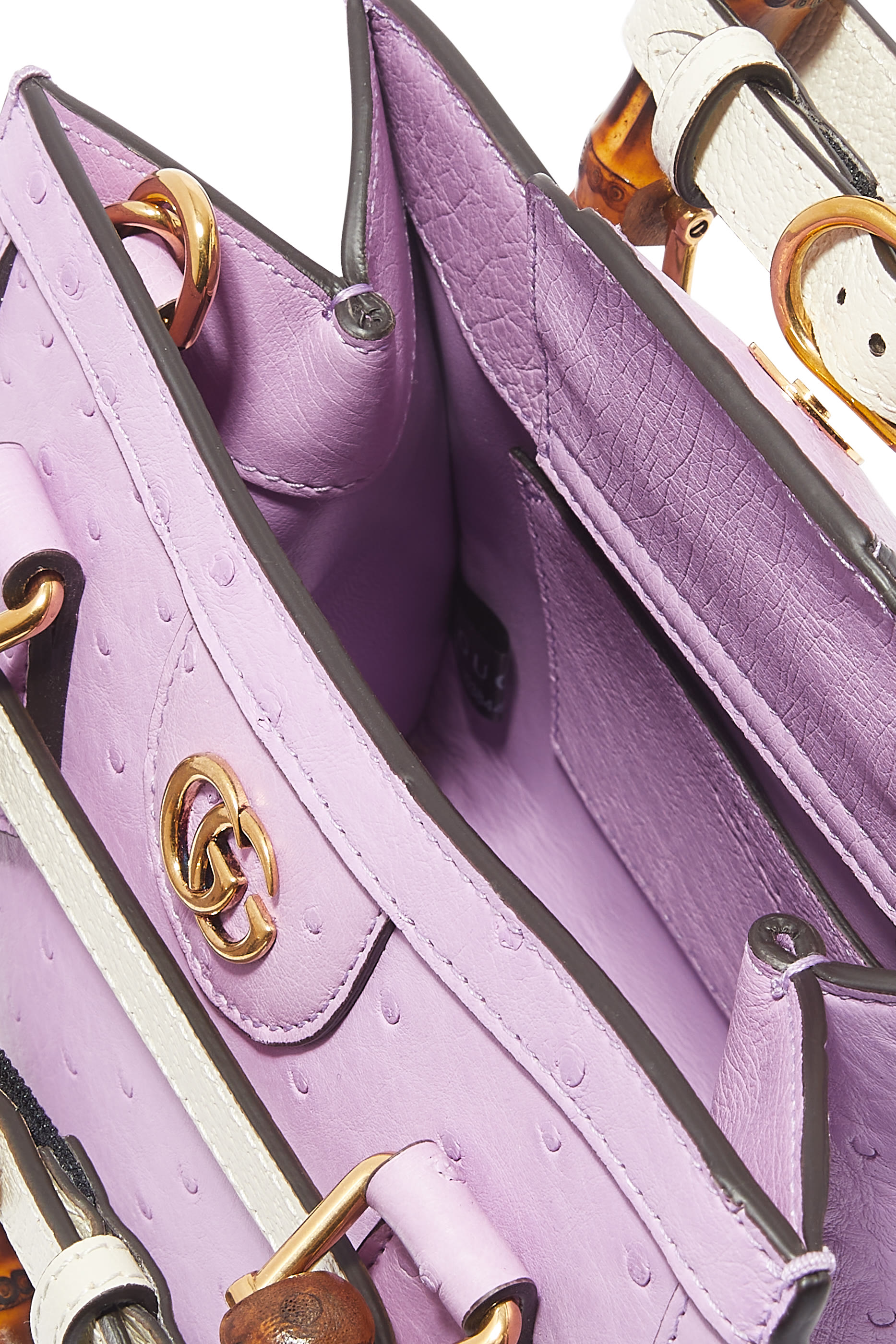 Diana Mini Ostrich Tote Bag