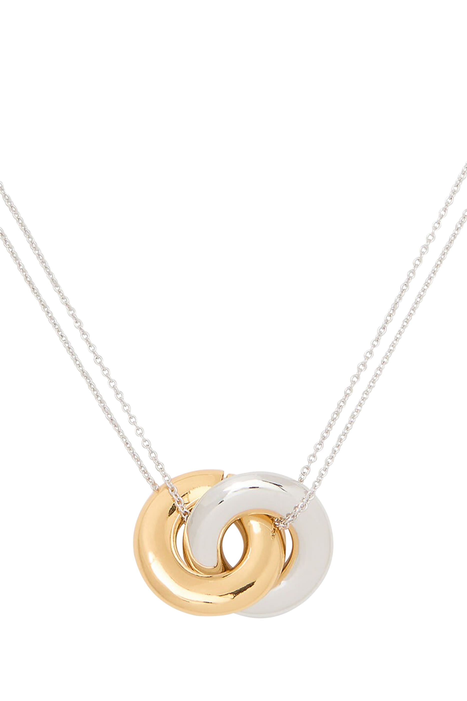 قلادة هيريتدج بلوم بدلاية مرصعة بأحجار زركونيا مكعبة، معدن مطلي