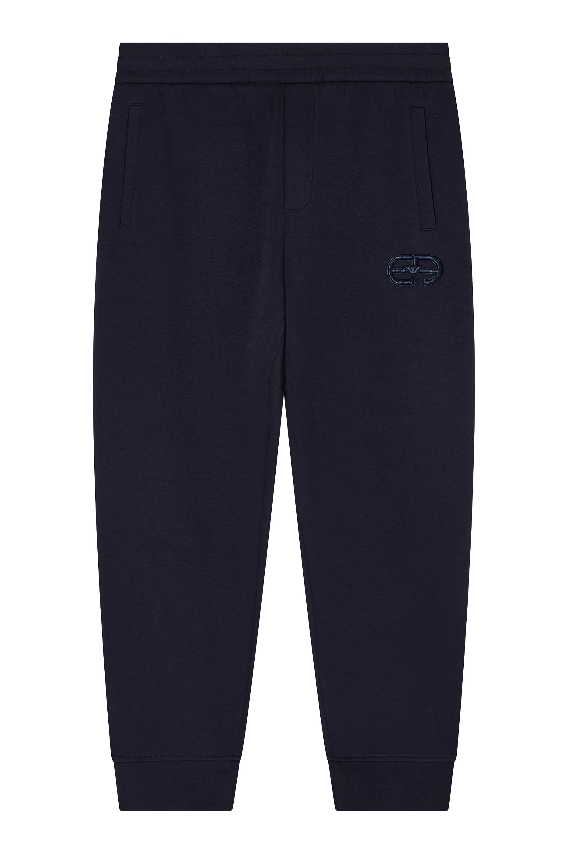 بنطال رياضي بتطريز شعار الماركة جيرسيه مزدوج