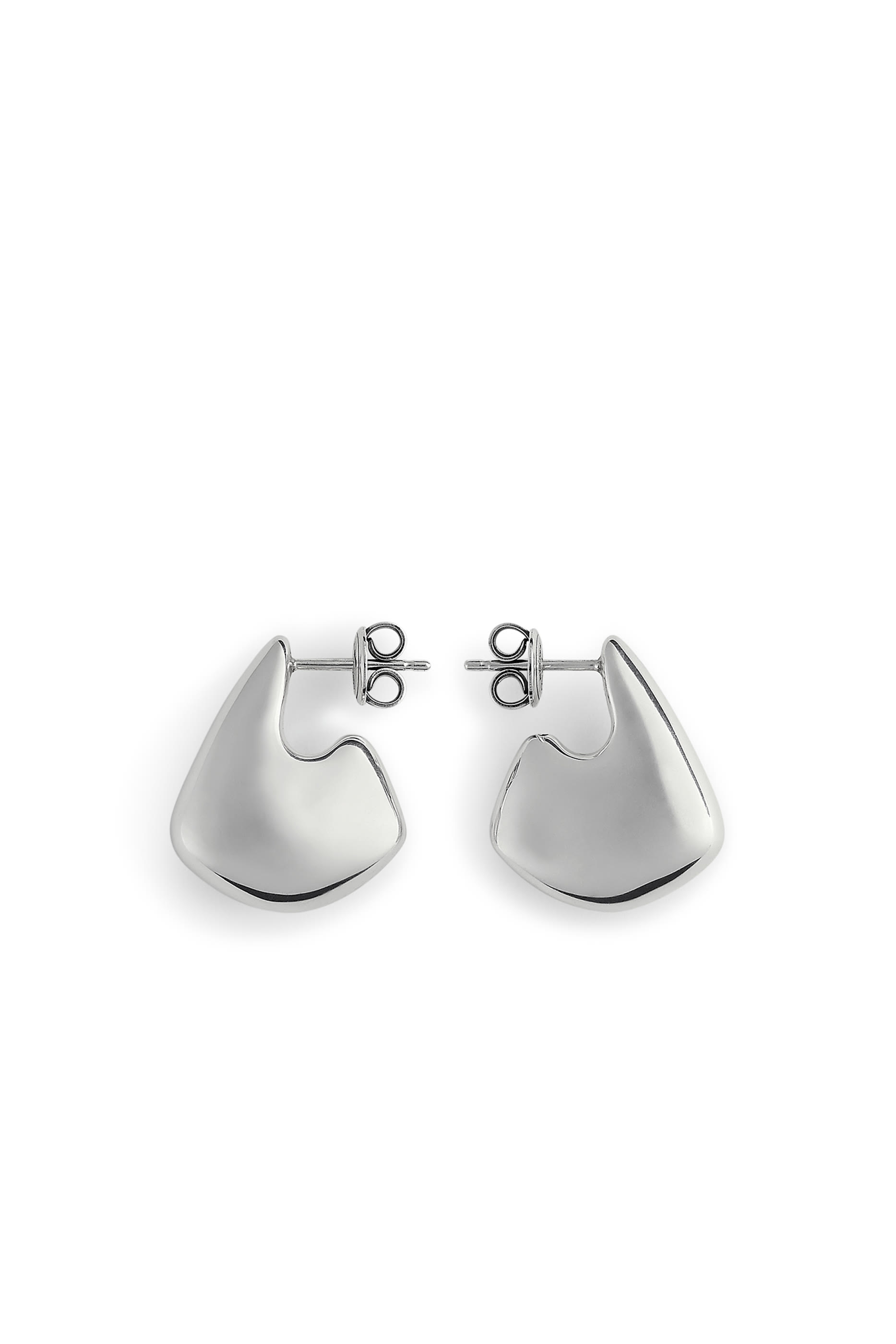 أقراط فين صغيرة، فضة استرلينية