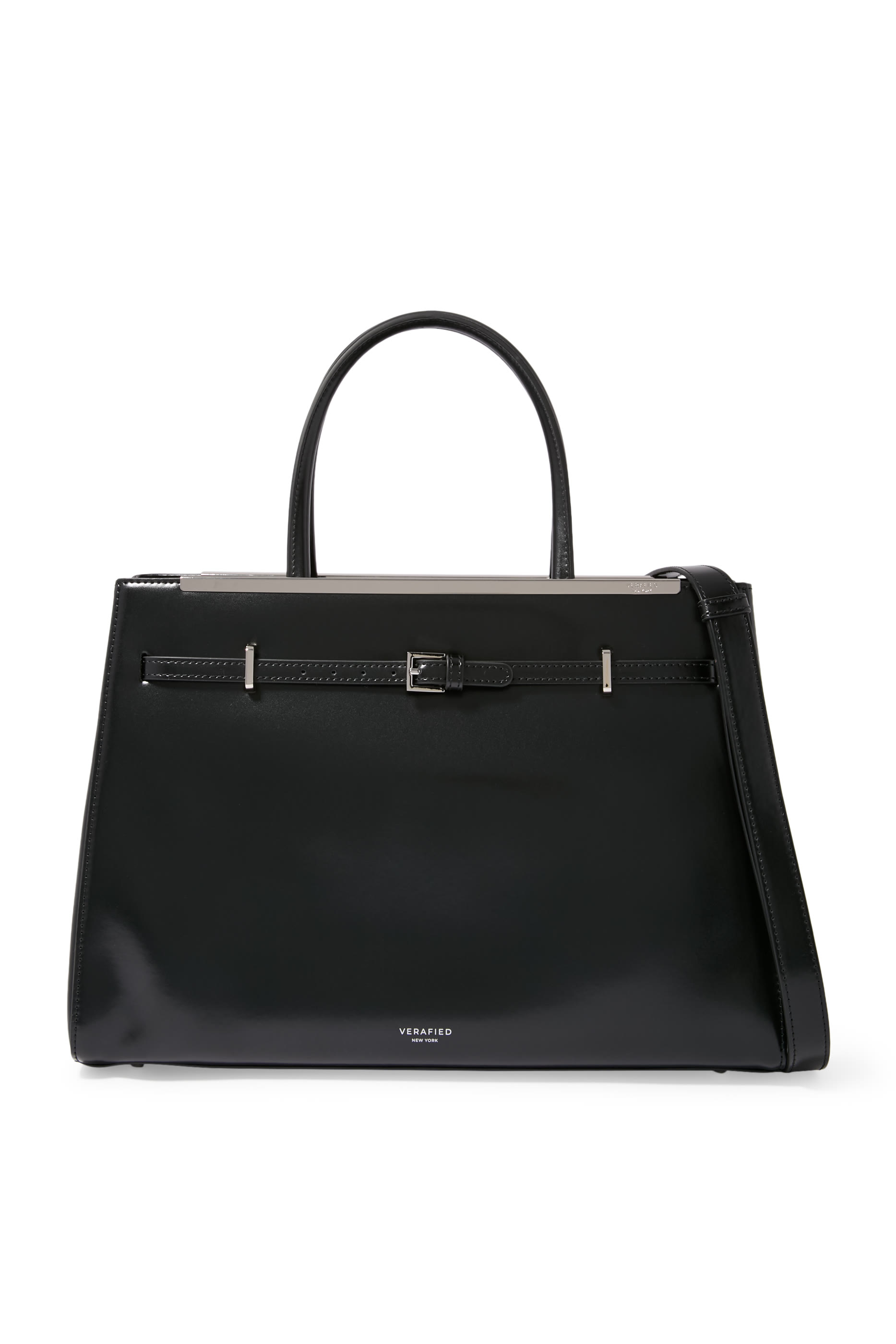 Noir Leather Book Tote Bag 33