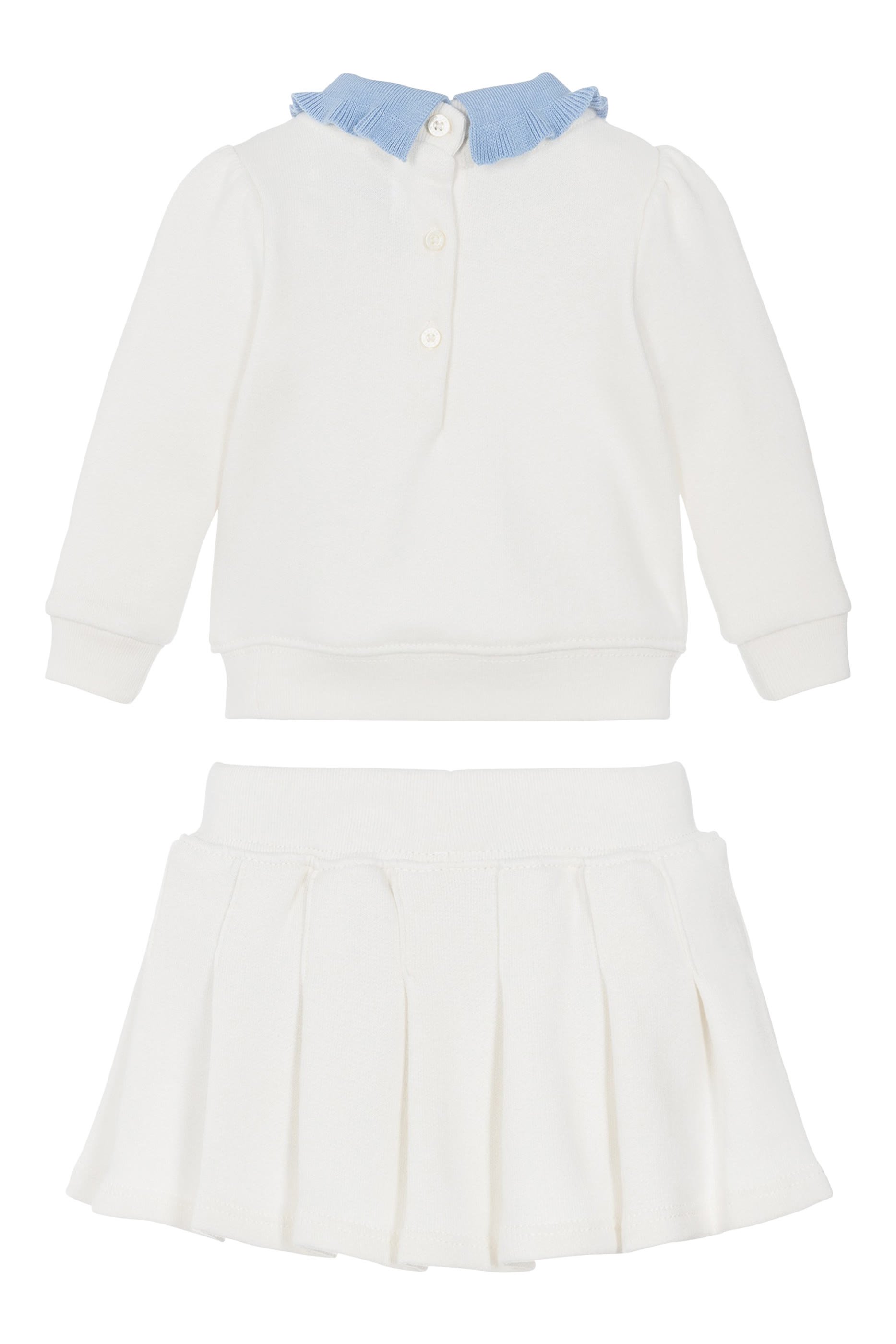 طقم تنورة وسترة قطن للأطفال