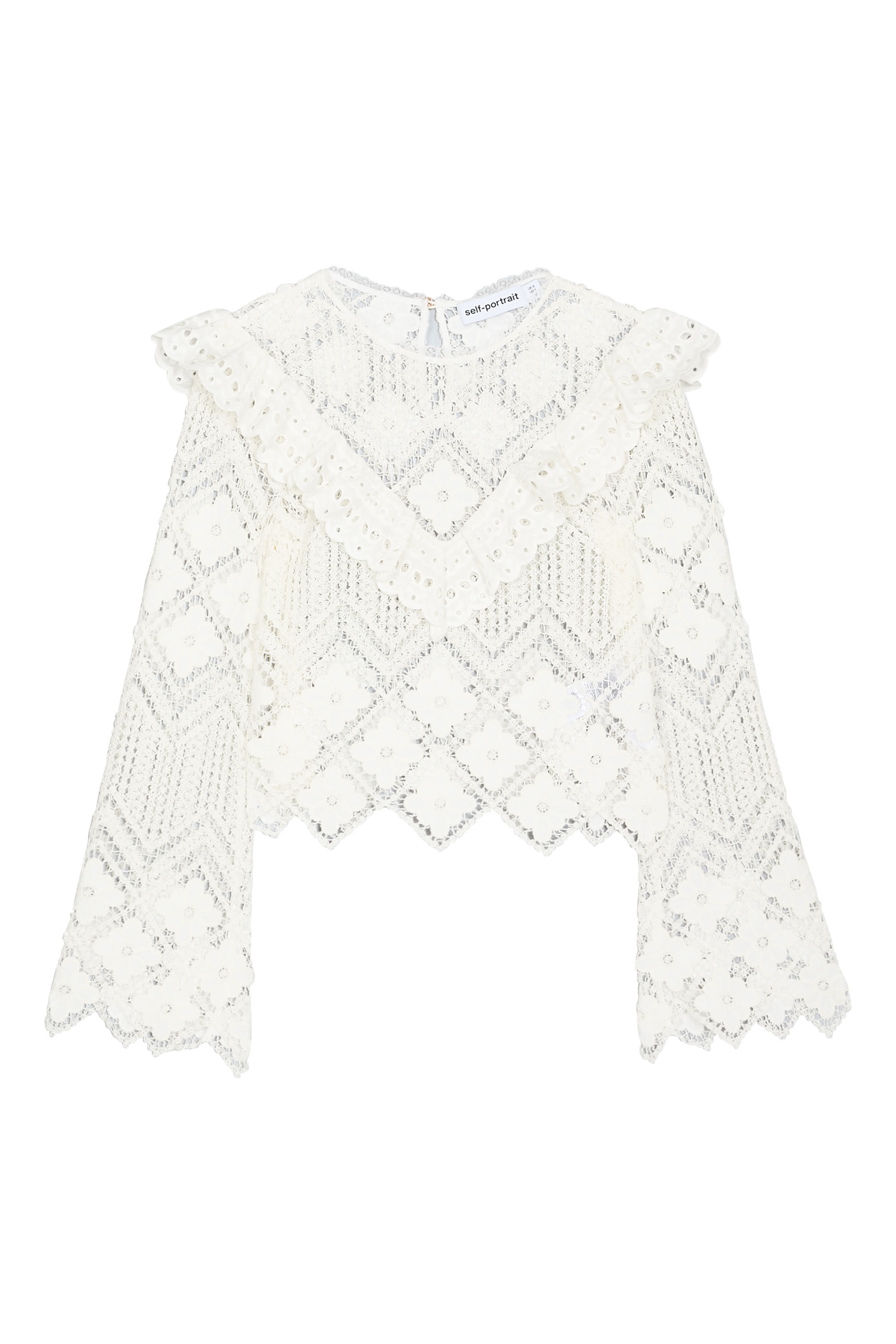 بلوزة كروشيه ودانتيل