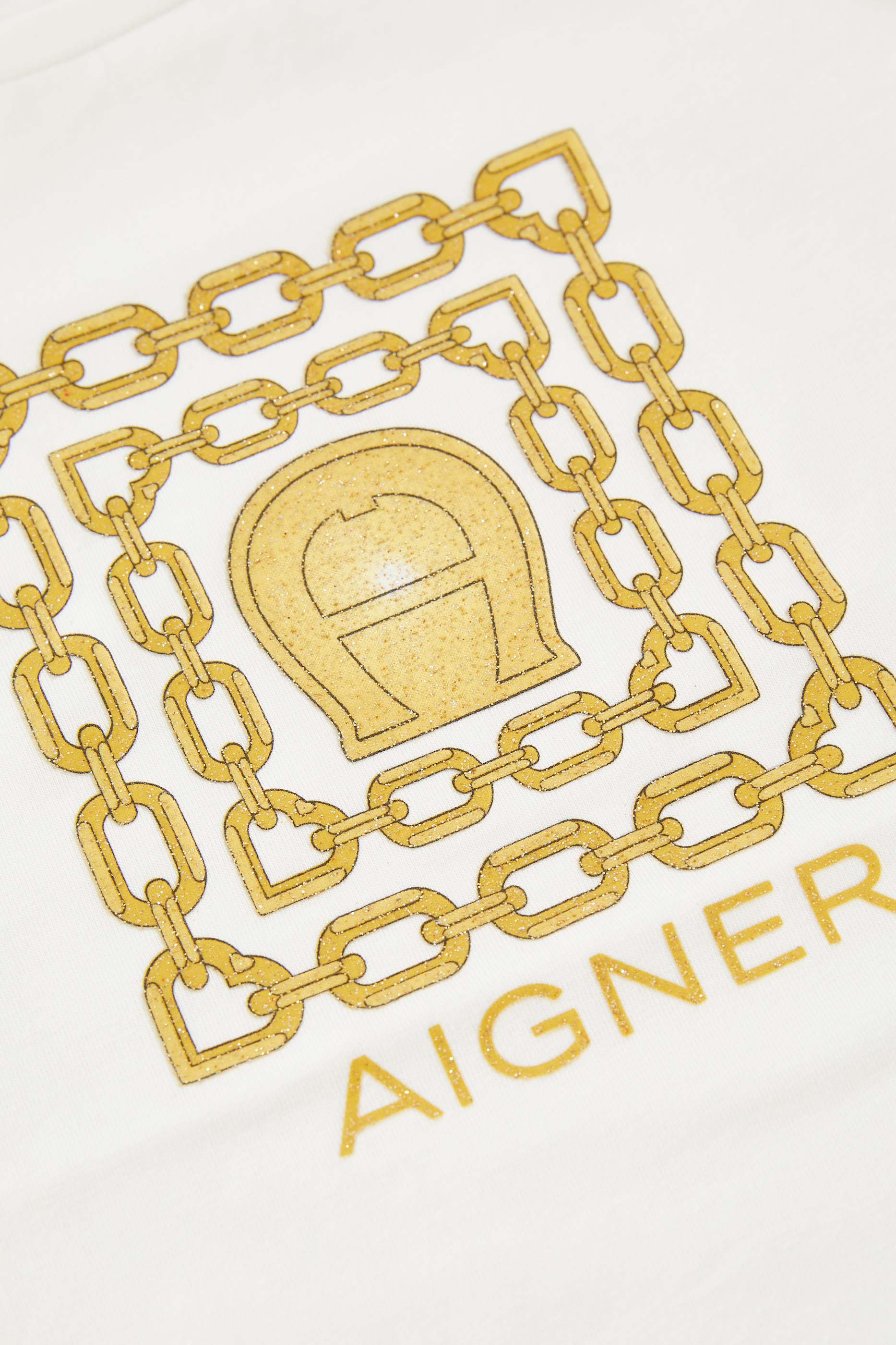 تيشيرت بطبعات شعار الماركة قطن للأطفال