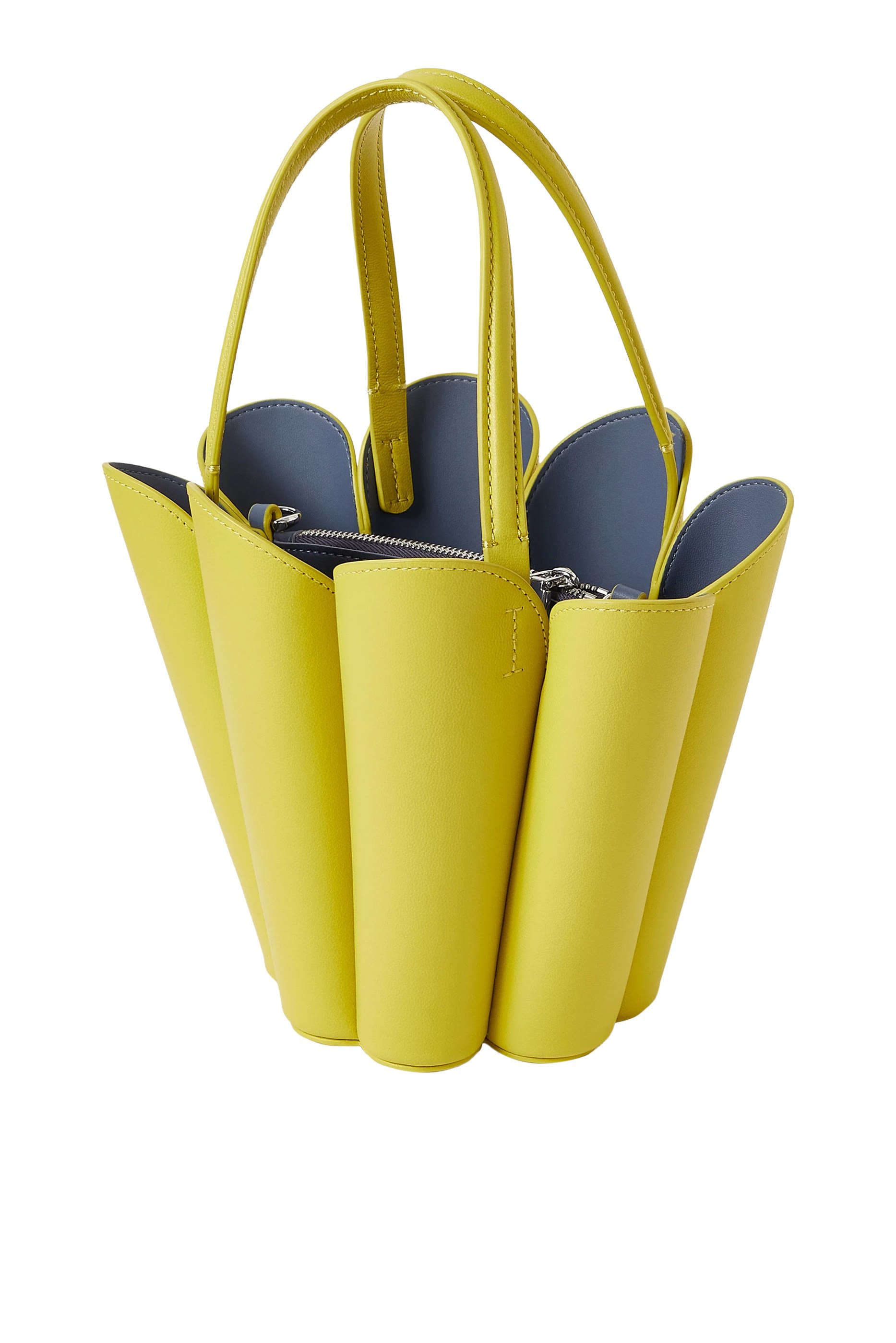 حقيبة باكيت بنقشة زهور بشكل بستوني