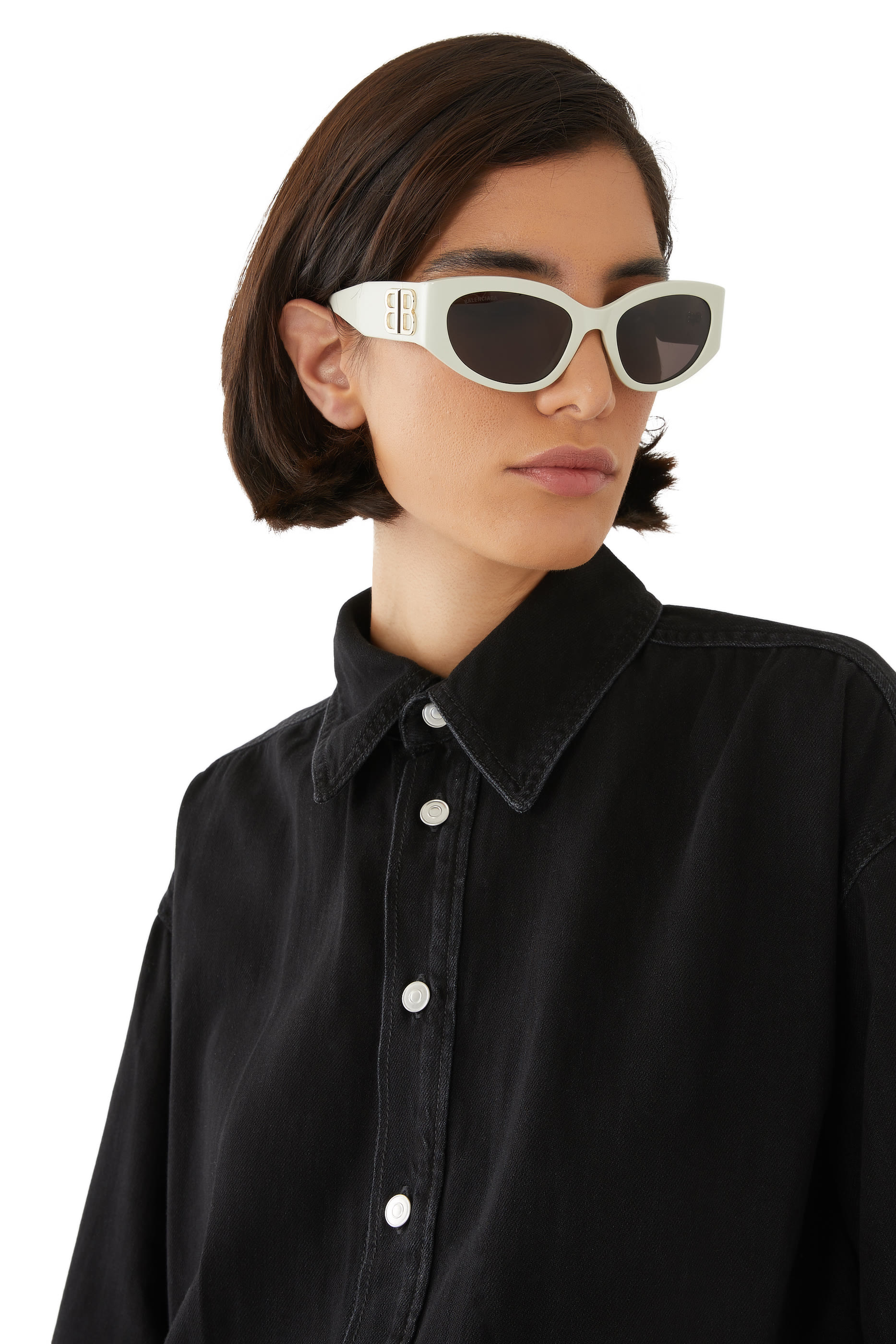 نظارة شمسية بوسي بإطار مستدير