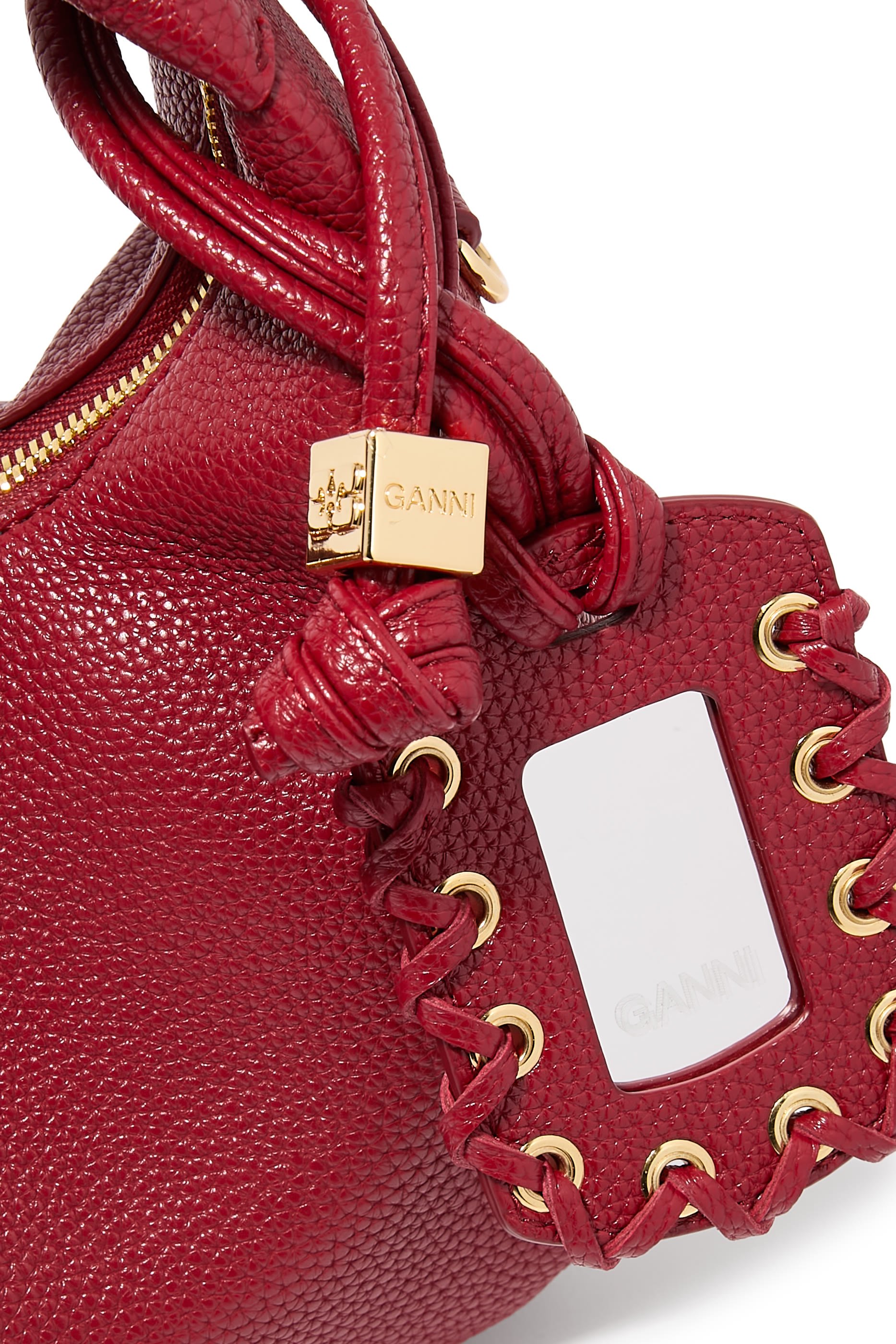 حقيبة هوبو صغيرة بارزة الملمس