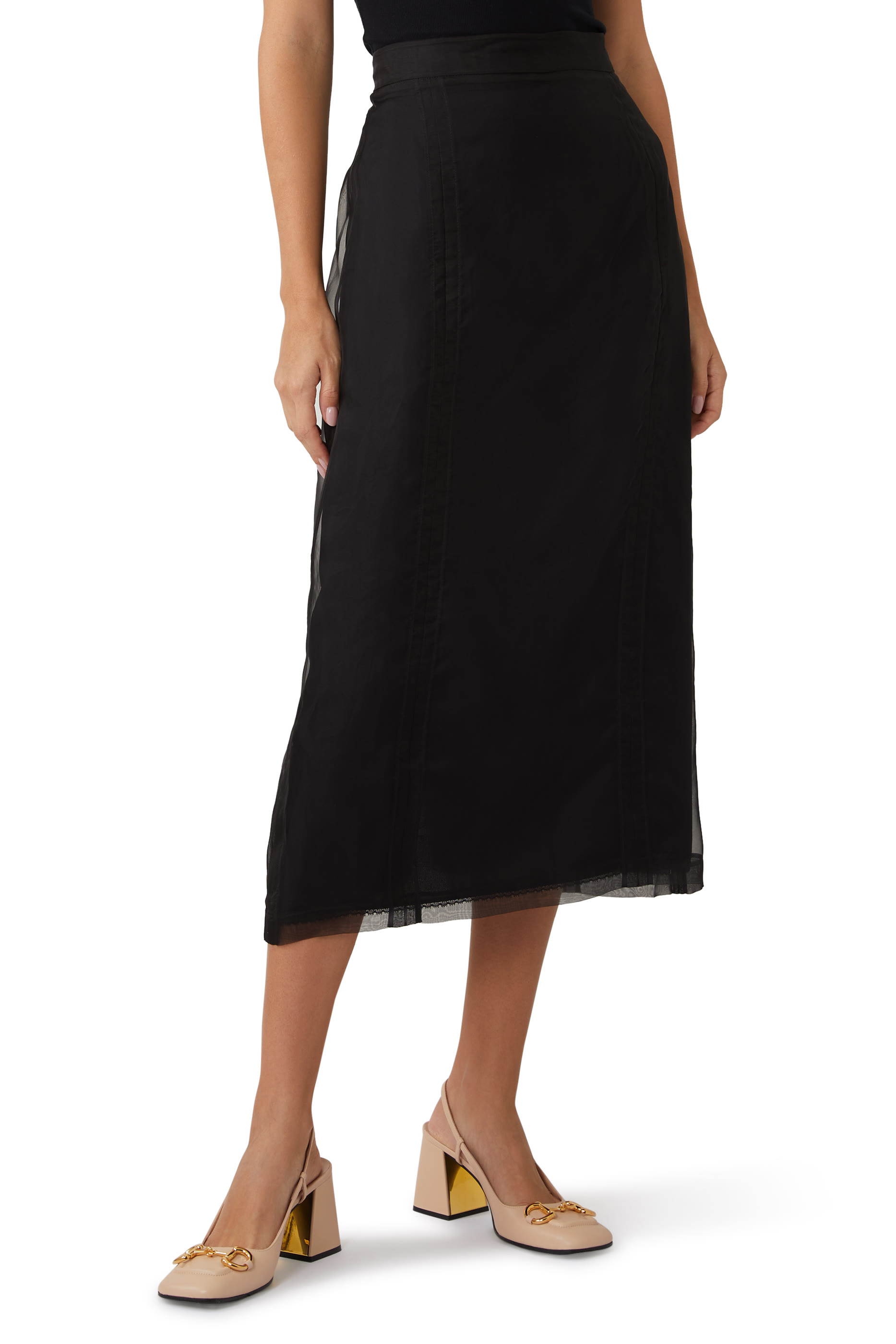 تنورة حرير أورجانزا